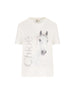 T-shirt girocollo in jersey di cotone biologico. CH26SJH11802 101 CHLOE' 