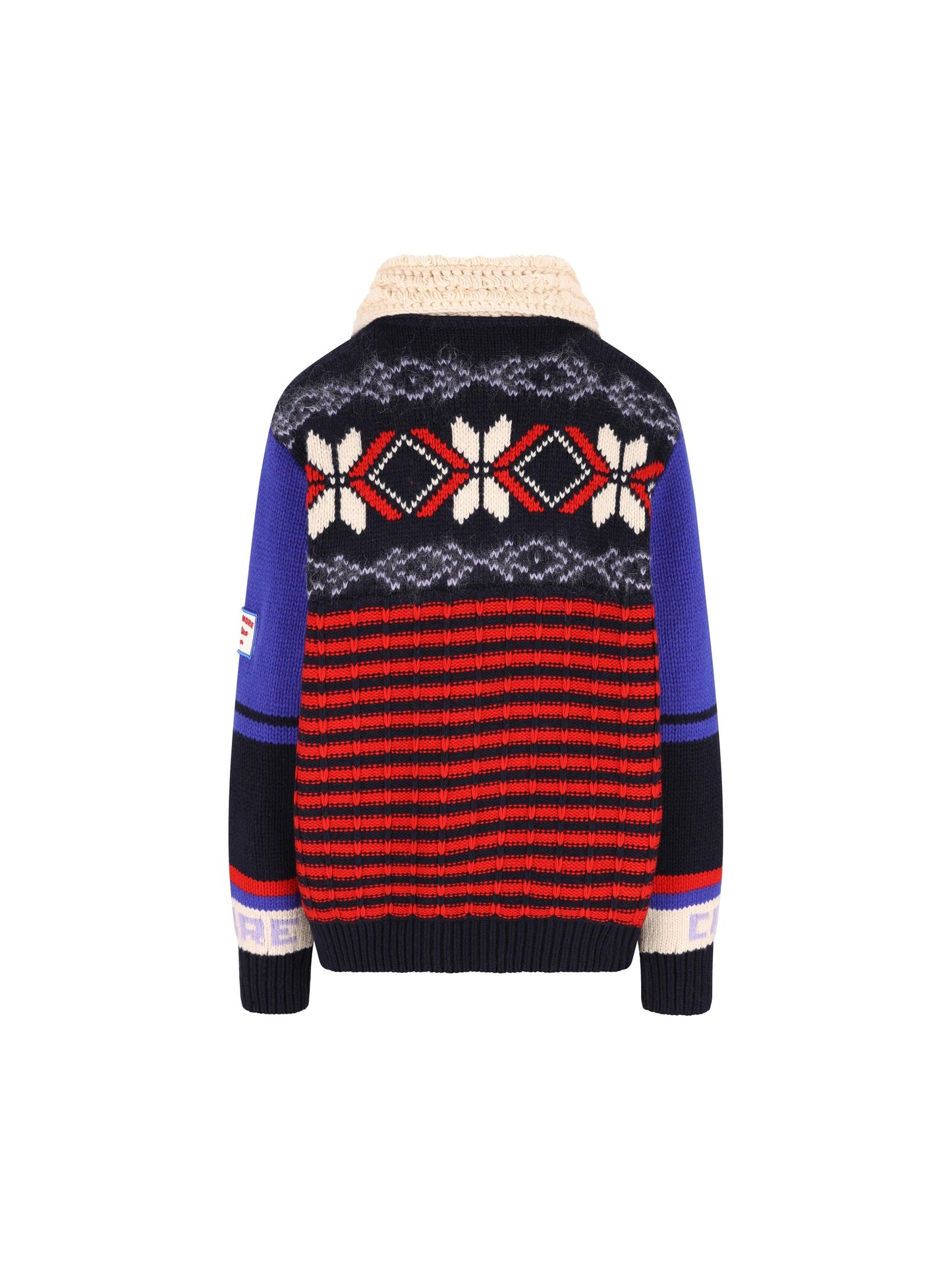 Giacca in lana merino con motivo jacquard F25MM1101K 03 GIADA BENINCASA 