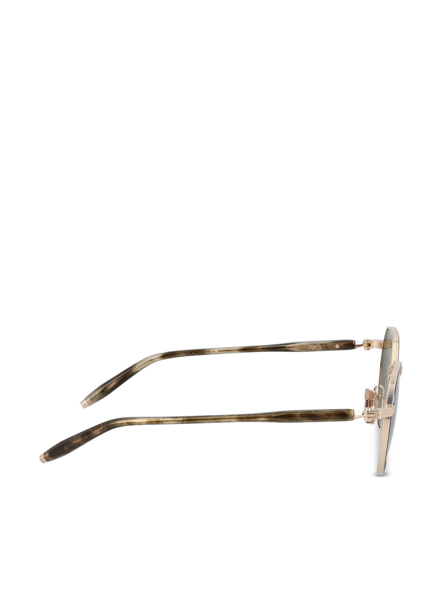 Occhiali da sole realizzati in titanio. AKS-522A-50 GLD - GRN AKONI 