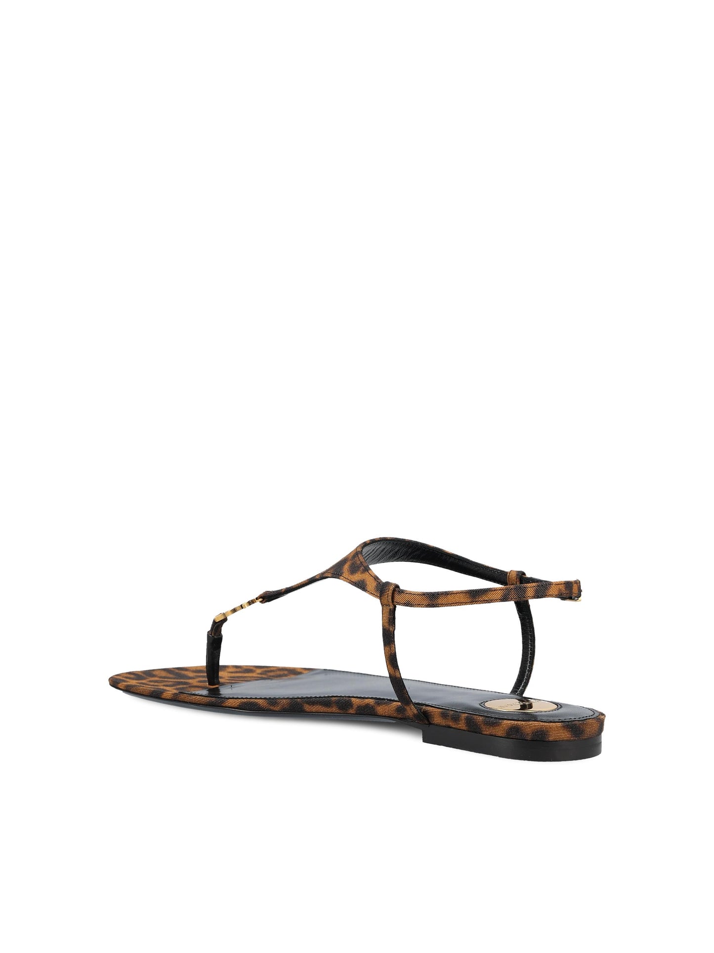 Sandali realizzati in viscosa e ottone. 860715 AAC9X2038 SAINT LAURENT 