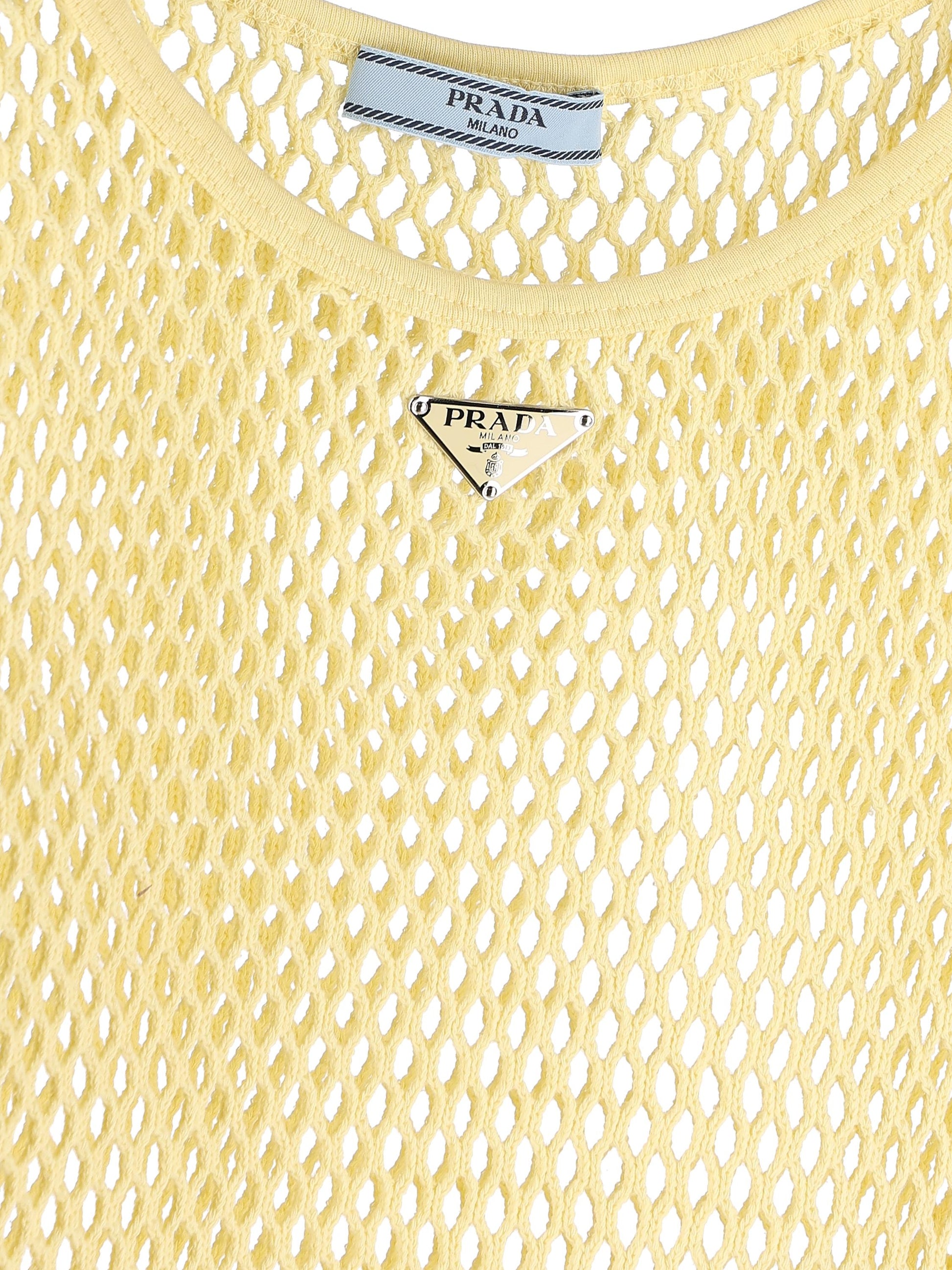 Top realizzato in cotone. 39599 16NDF0061 PRADA 