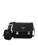 Borsa a Tracolla in Re-Nylon e Pelle Saffiano Nero 2VD034 2DMHF0002 PRADA 