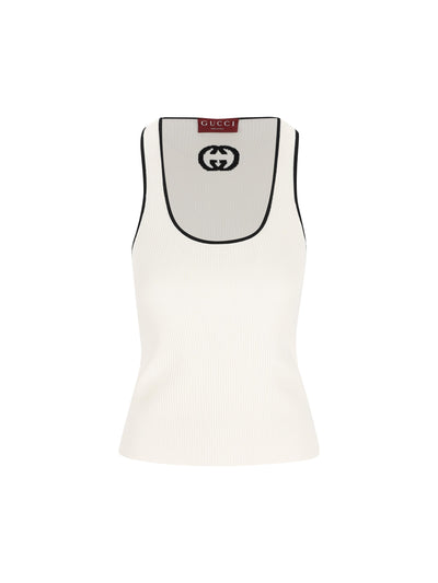 Canotta realizzata in viscosa e poliestere. 852456 XKFCZ9232 GUCCI 