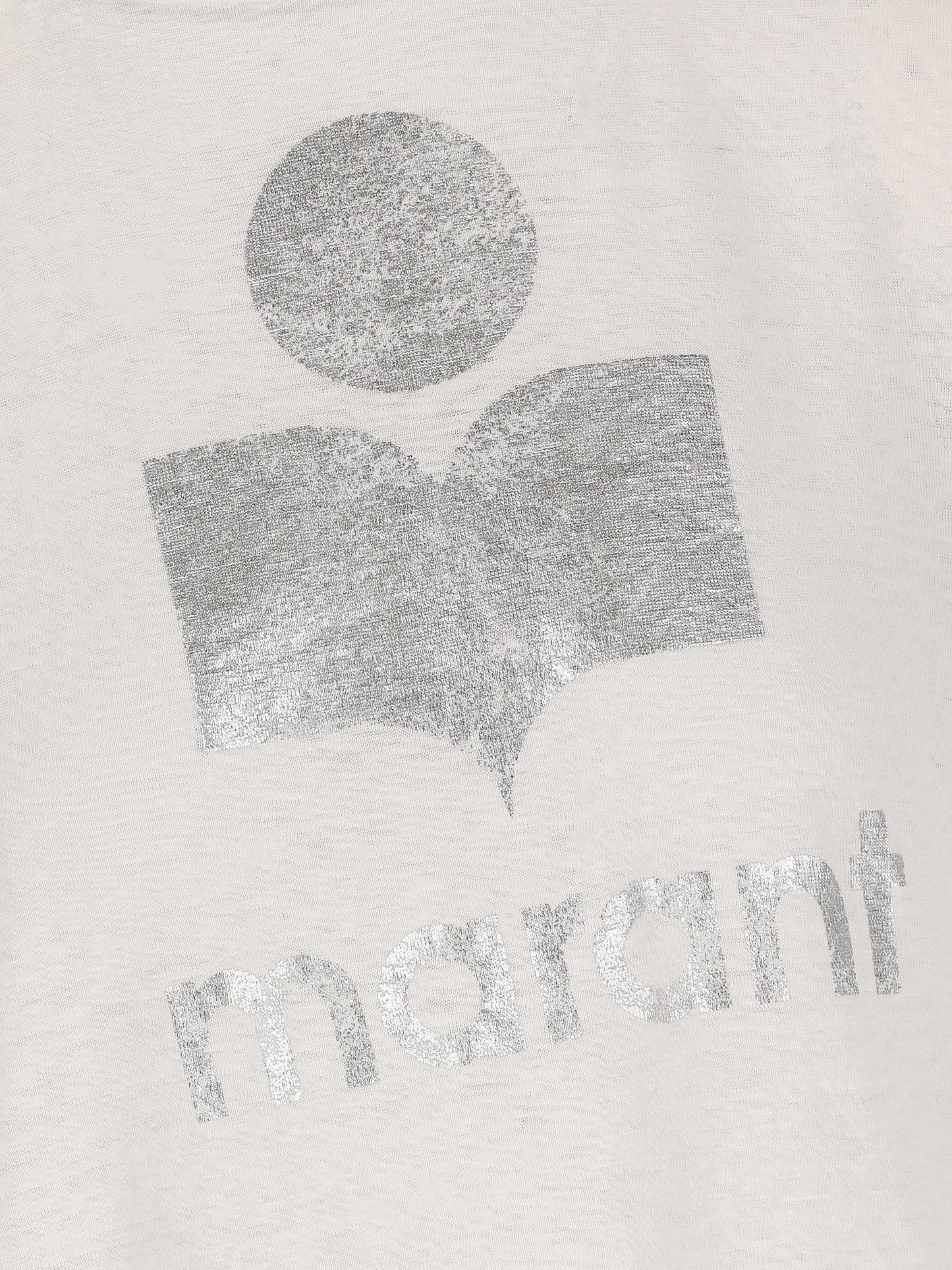 T-Shirt in cotone. 24PTS0001FB-A1N10E 20WH ISABEL MARANT ETOILE 