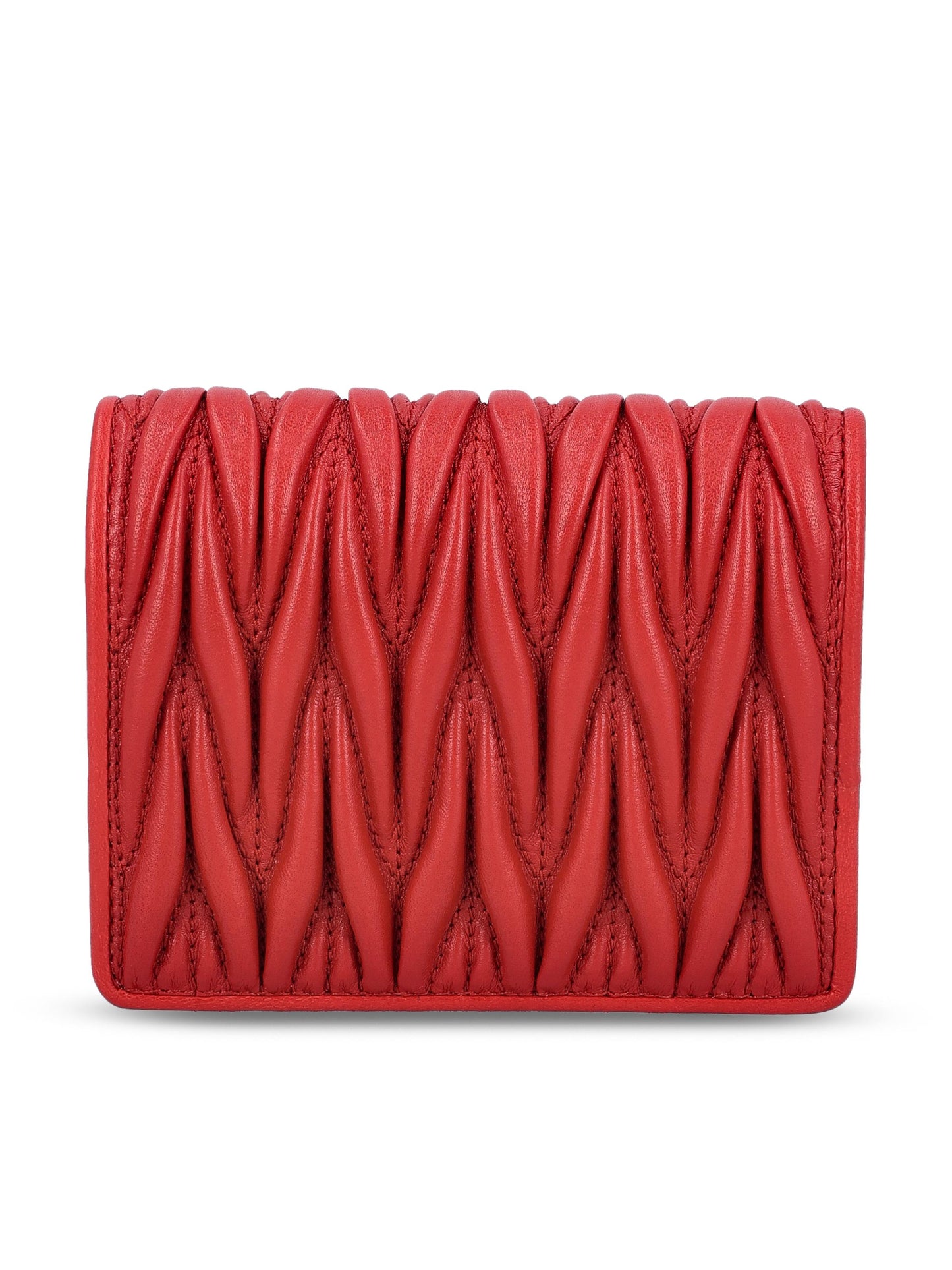 Portafoglio piccolo in nappa matelassé 5MV204 AFPPF0011 MIU MIU 