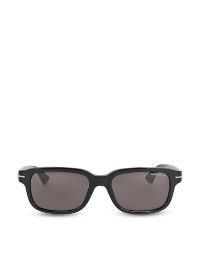 Occhiali da sole realizzati in acetato. MB0436S BLACK-BLACK-GREY MONTBLANC 