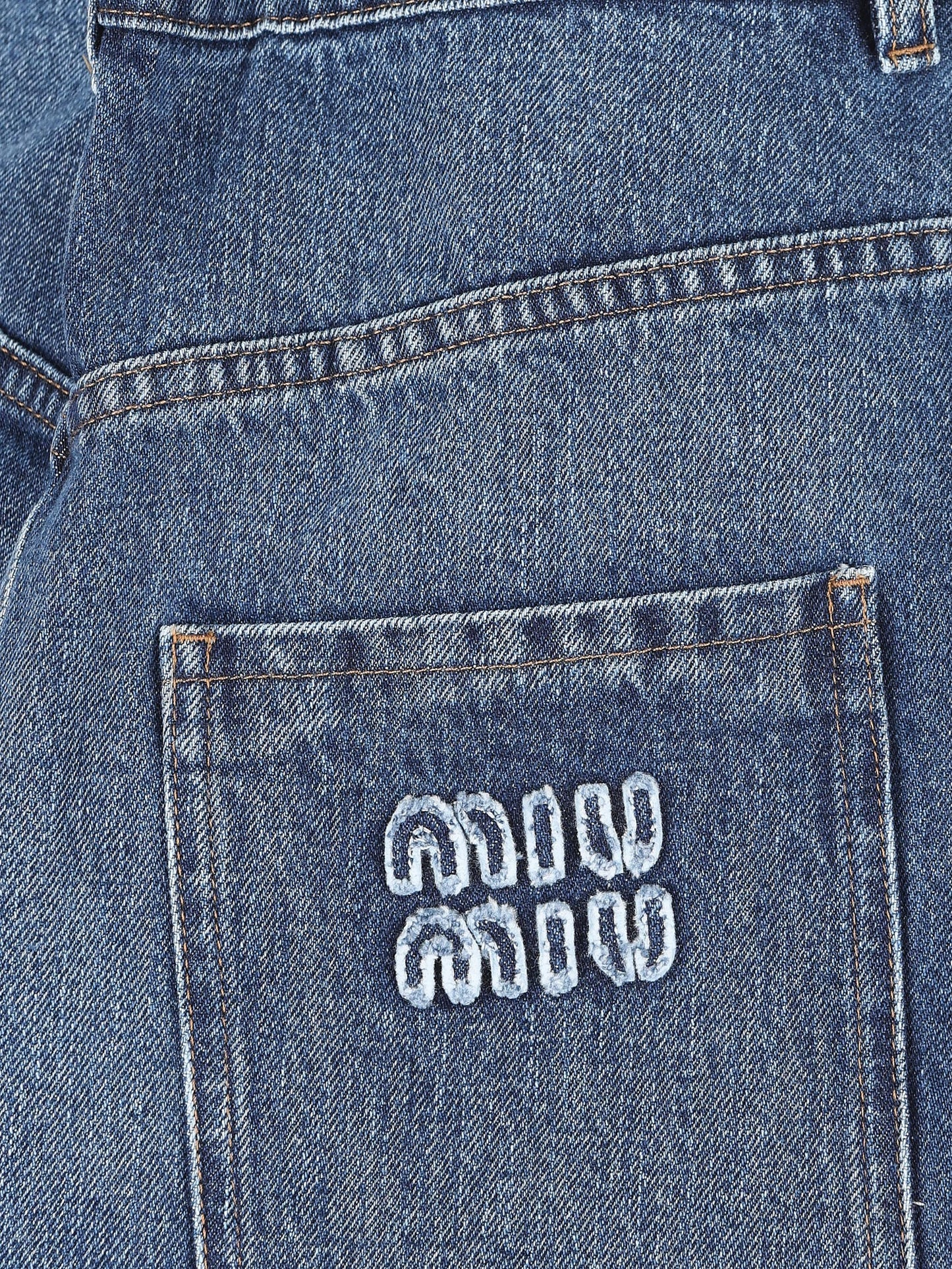 Gonna realizzata in denim. GWD278 10BFF0008 MIU MIU 