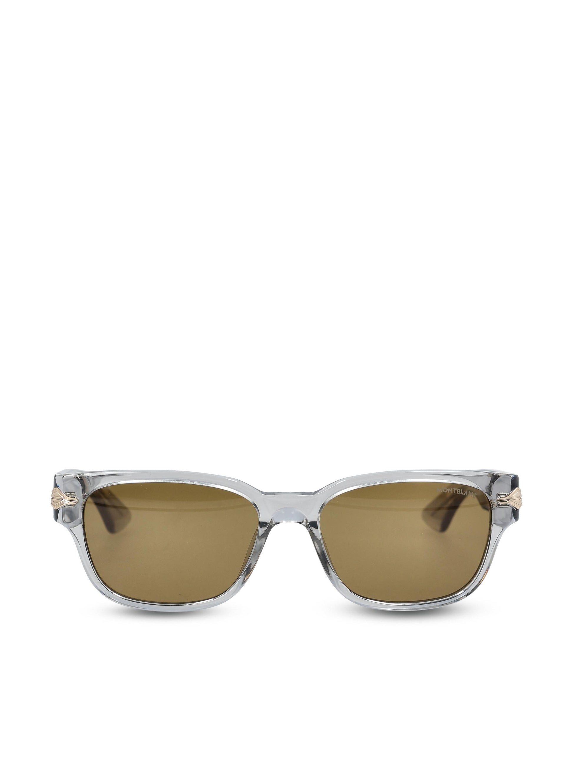 Occhiali da sole realizzati in acetato. MB0479S GREY-GREY-BROWN MONTBLANC 