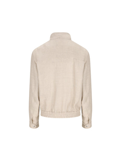 Giacca realizzata in misto seta e lino. MZ4036580 C042 BRUNELLO CUCINELLI 