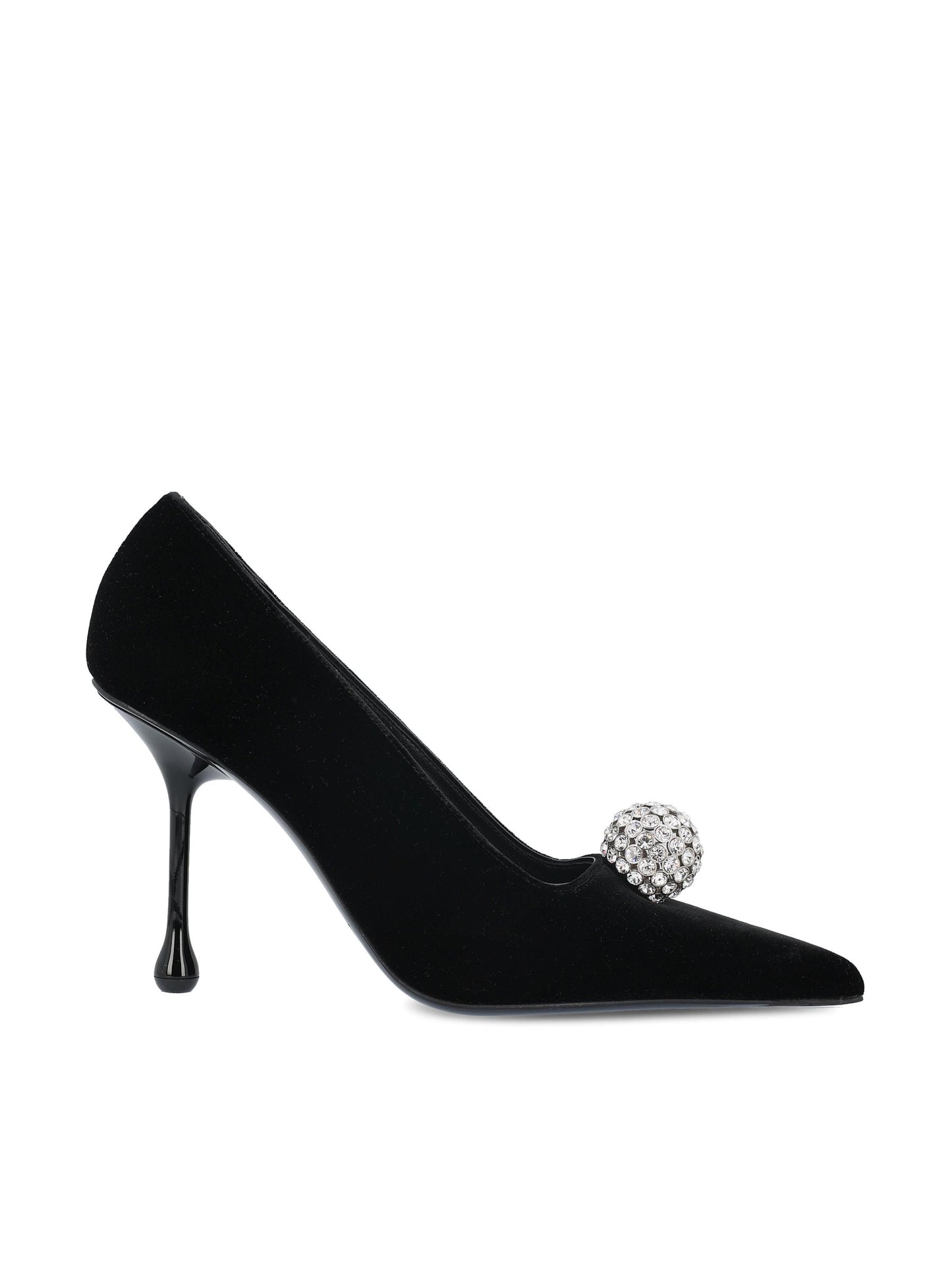 JIMMY CHOO ORB PUMP 95IQBBLACK/CRYSTAL