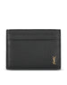 Portacarte realizzato in pelle martellata. 847951 AAET91000 SAINT LAURENT 