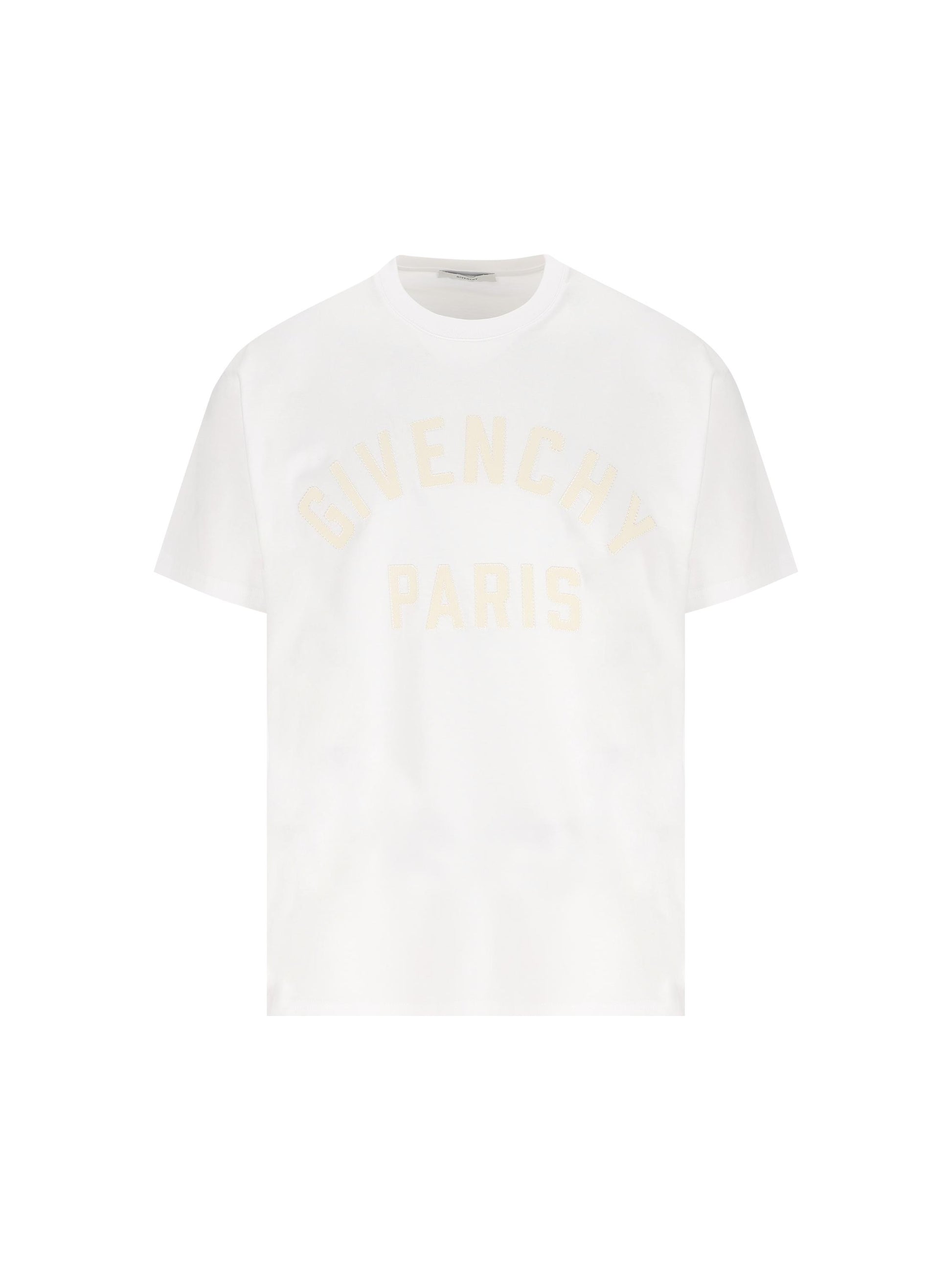T-shirt GIVENCHY Paris in cotone bianco BM71NK3YRS 100 GIVENCHY 