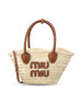 Borsa realizzata in tessuto intrecciato. 5BG273 2DDHF0A5T MIU MIU 