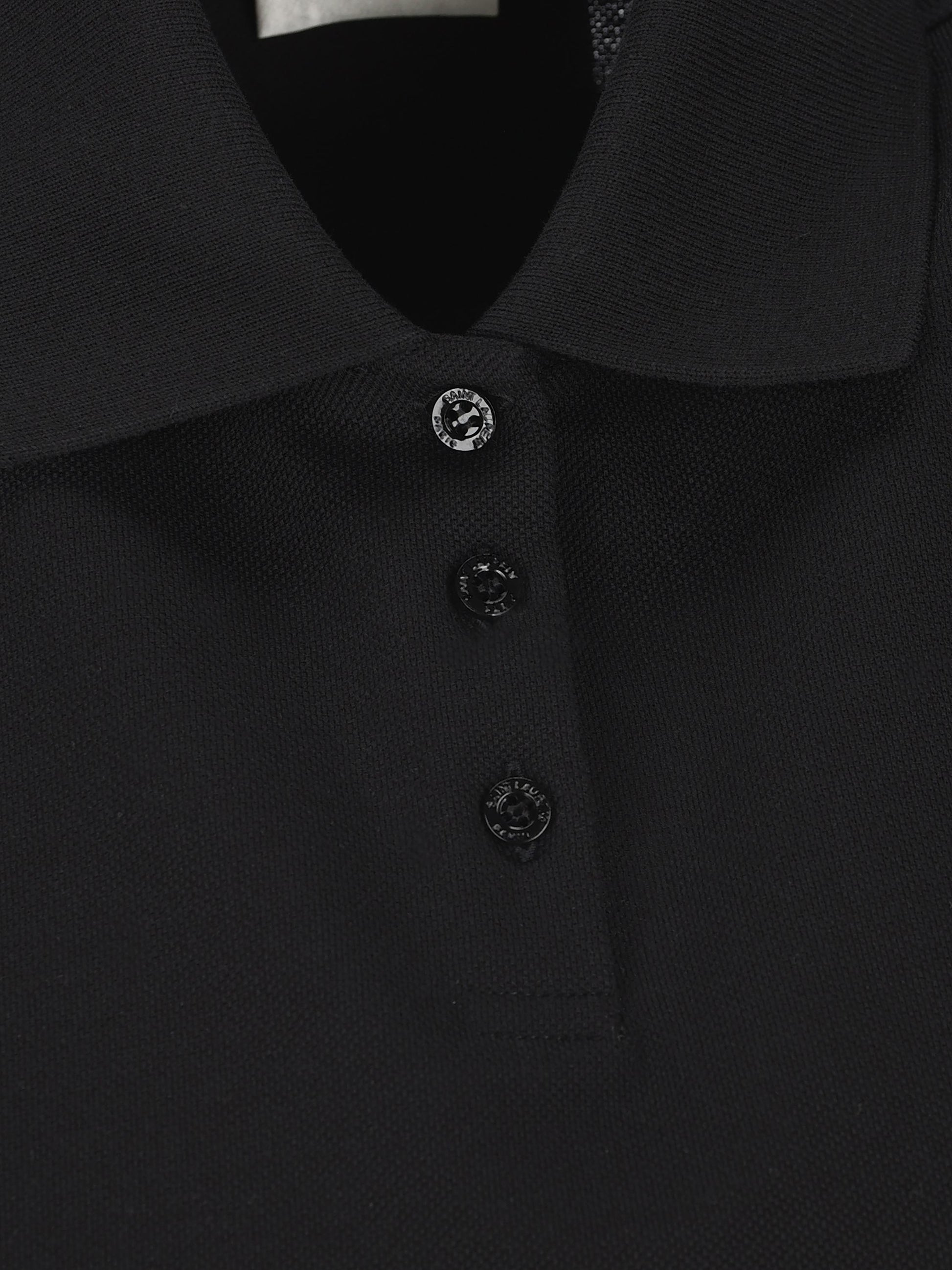 Polo realizzata in cotone riciclato. 862601 Y37ZE1000 SAINT LAURENT 