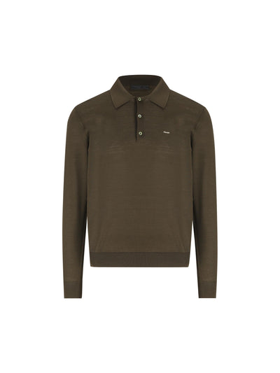 Polo in lana vergine. UMF147 18DYF0161 PRADA 