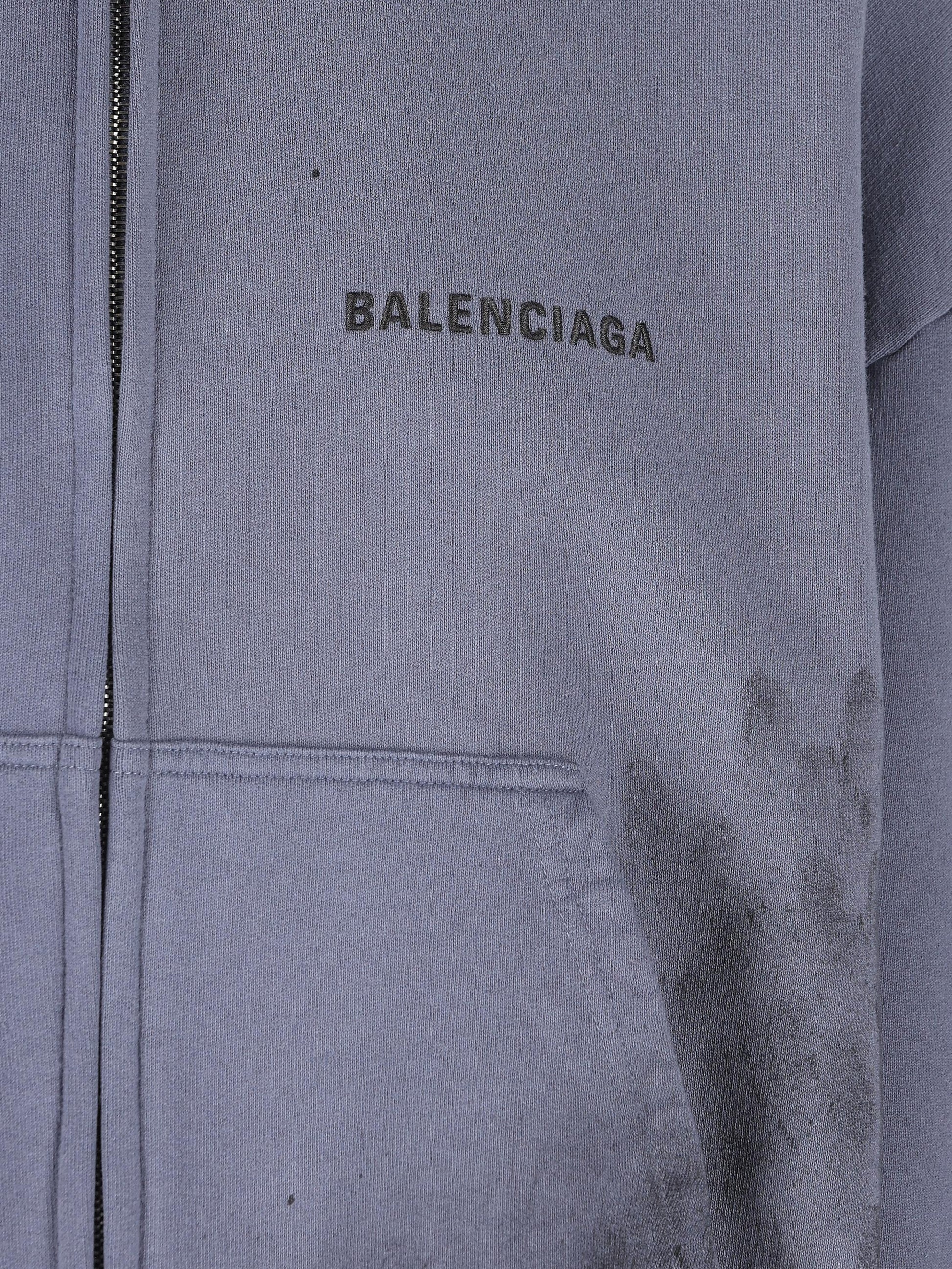 Hoodie Con Zip Balenciaga Back Regular Fit 803264 TTVG13364 BALENCIAGA 