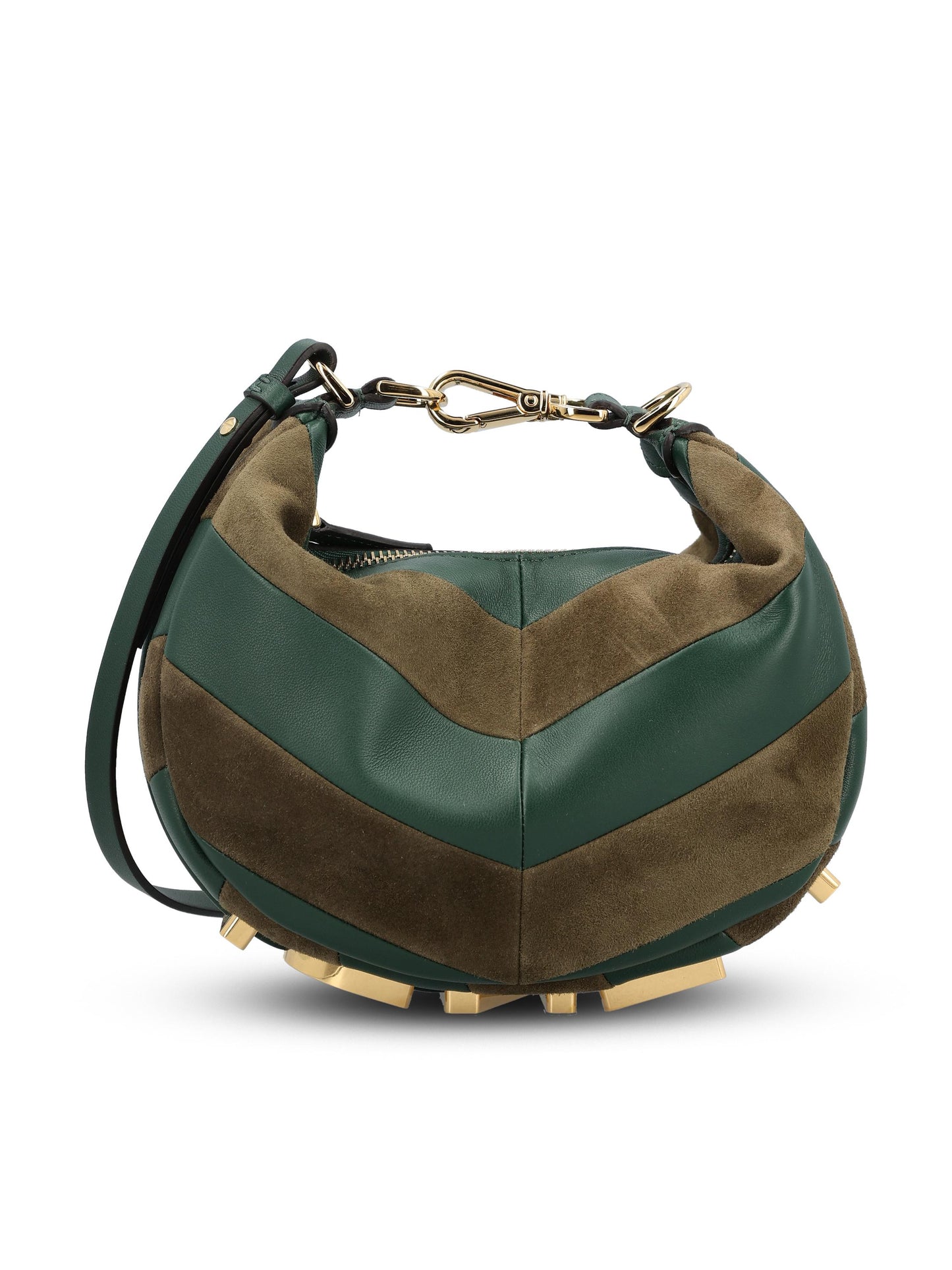 Borsa Fendigraphy hobo in pelle e camoscio. 8BS081 AYDRF1U3E FENDI 