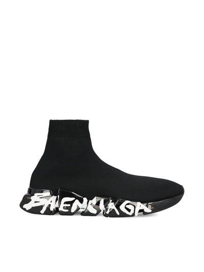 Sneaker Speed 2.0 Full Clear Sole Graffiti in poliestere ed elastan riciclato. 617239 W2DIA1190 BALENCIAGA
