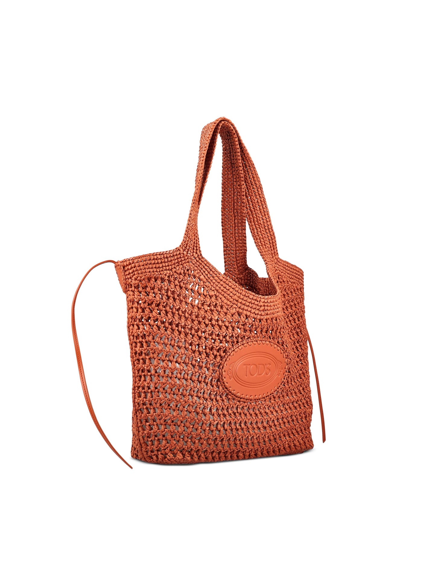 Borsa realizzata in rafia e pelle. XBWEBLA0300RGM 0XML TOD'S 