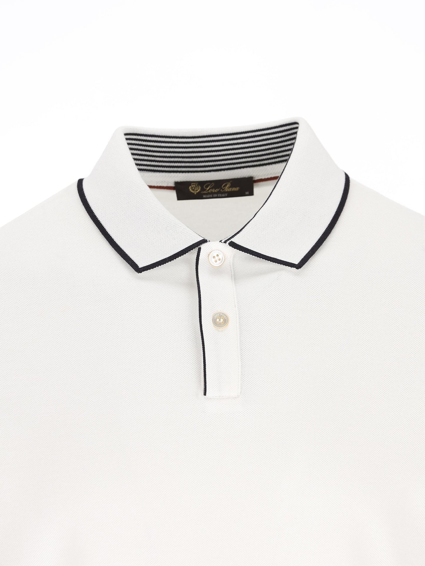 Polo realizzata in cotone ed elastan. FAI4903 1005 LORO PIANA 