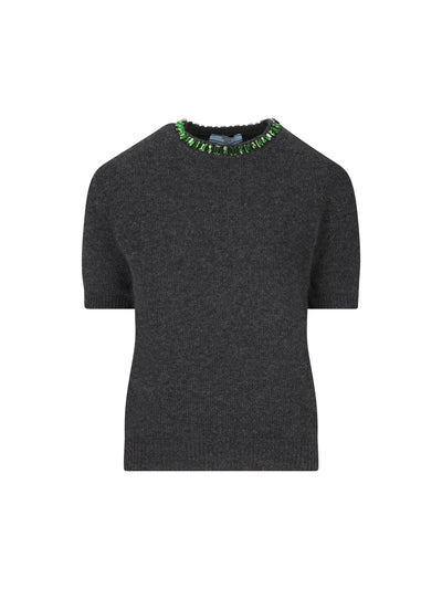 Maglia realizzata in lana e cashmere. P24V2B 18M6F0308 PRADA 