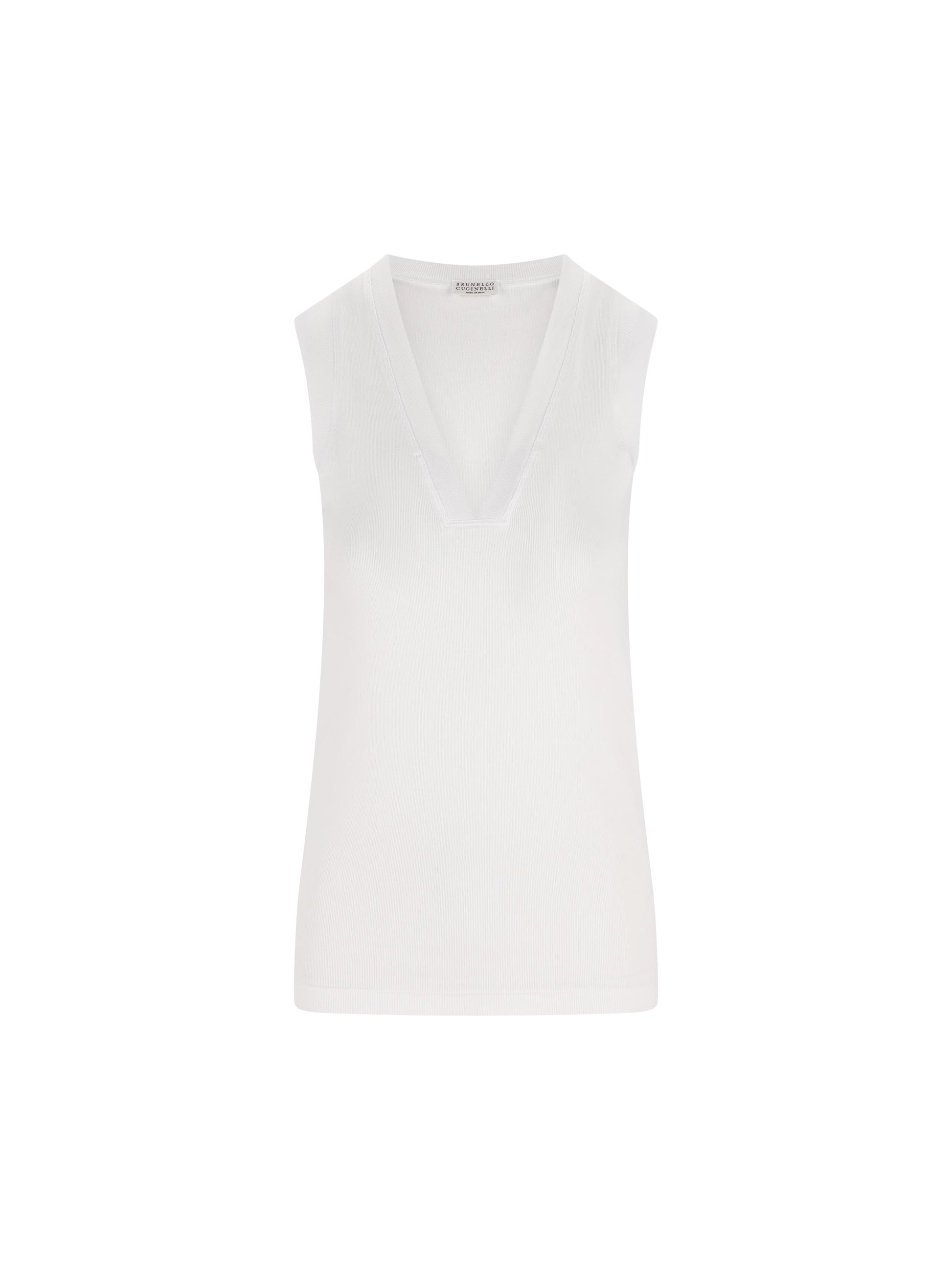 Top realizzato in cotone ed elastan. M0TC8EL672 C159 BRUNELLO CUCINELLI 