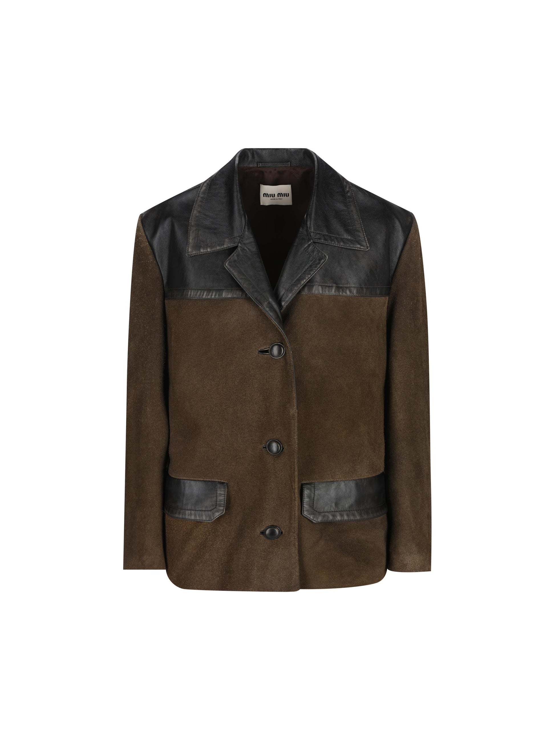 Giubbotto realizzato in pelle. MPW013 19MNF0017 MIU MIU 