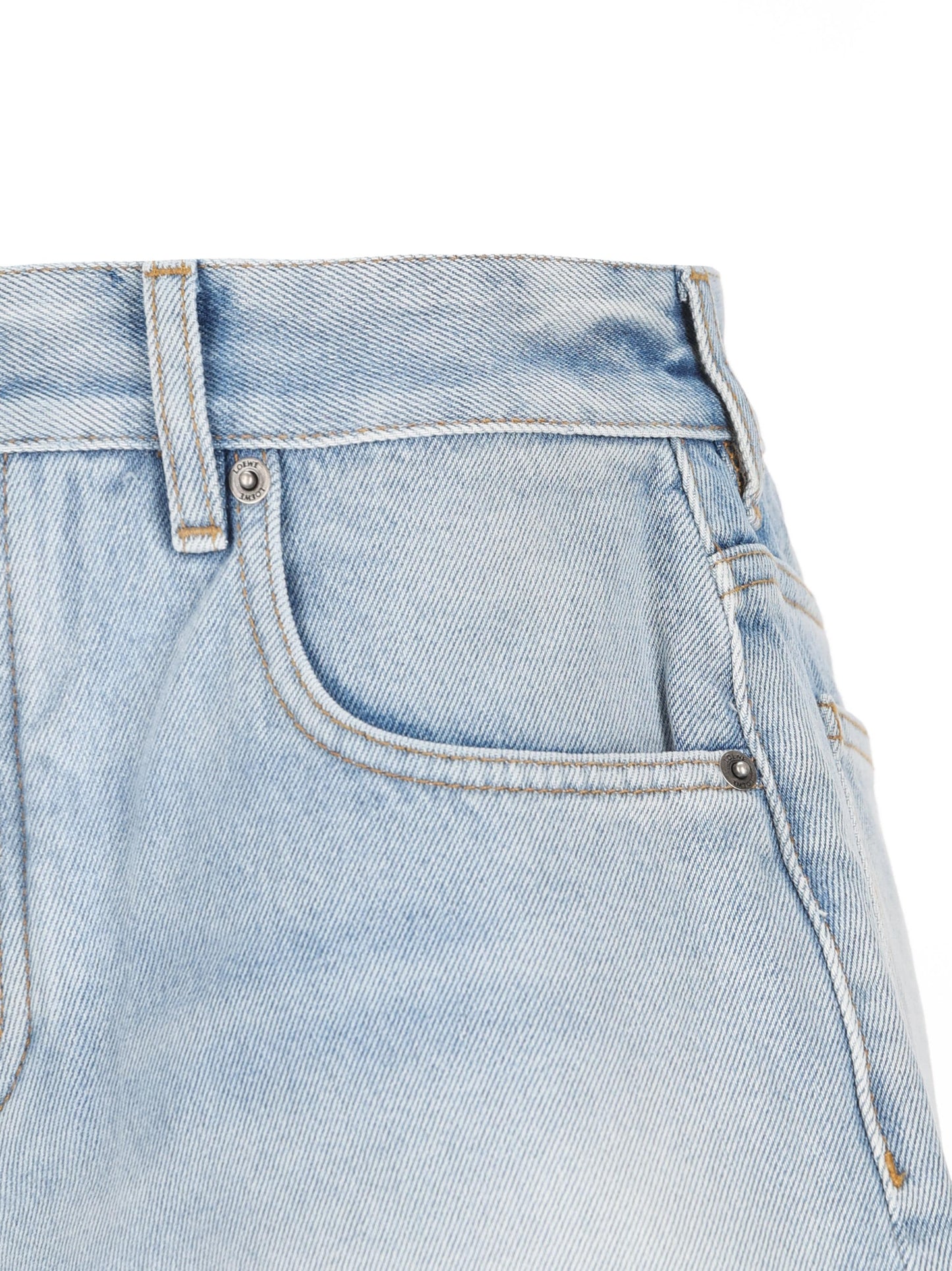 Short in denim di cotone. S616Y1GX08 8438 LOEWE - PAULA'S IBIZA 