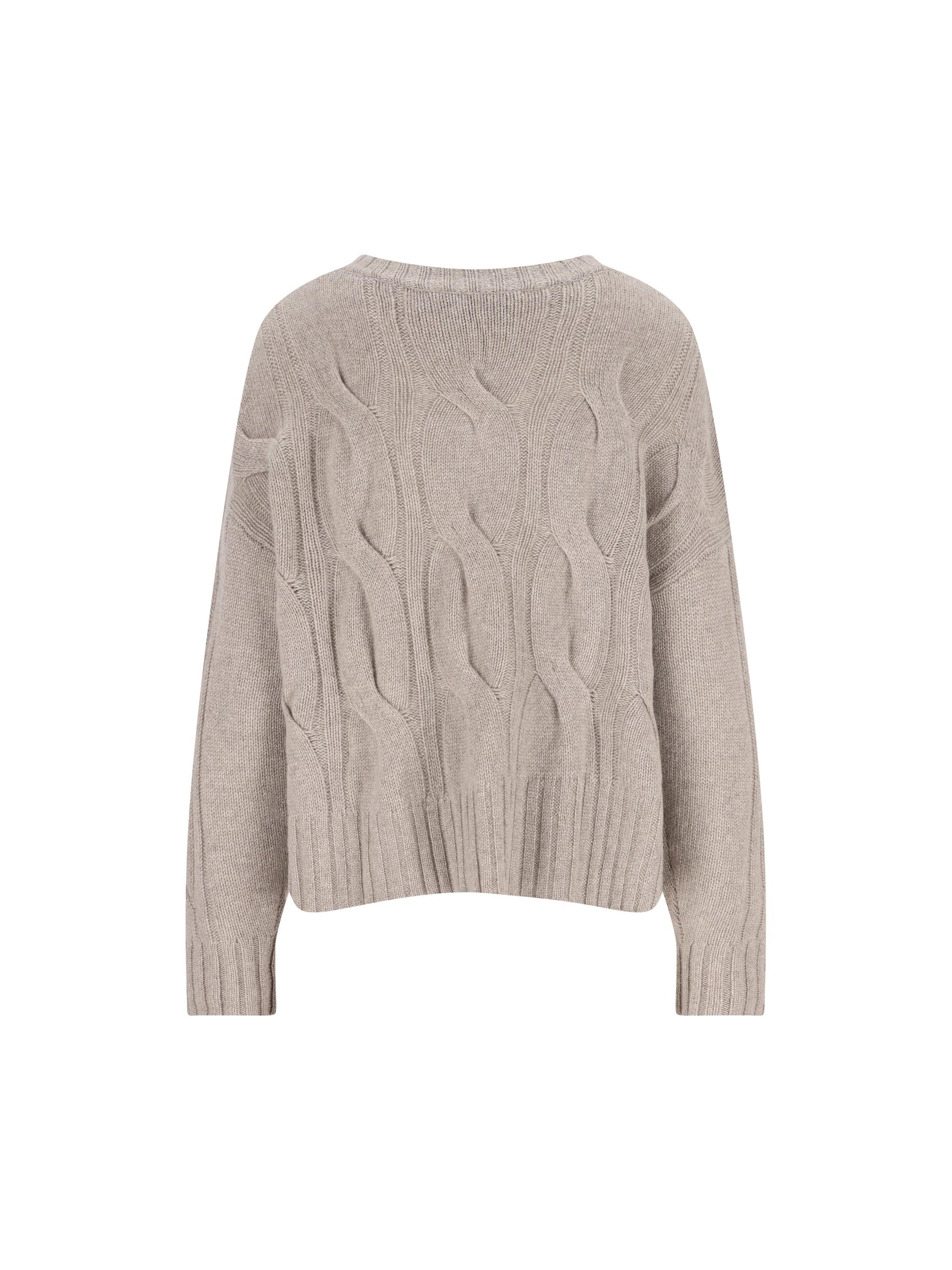 Maglia in cashmere con lavorazione trecce. 4330A 2016 ALPHA STUDIO 