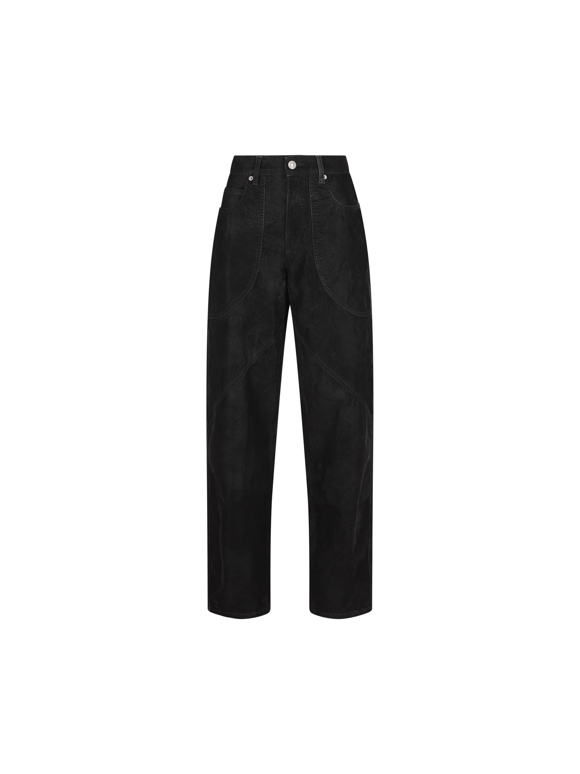 Jeans realizzati in poliuretano. 25APA0556FA-C3B01E 01BK ISABEL MARANT ETOILE 