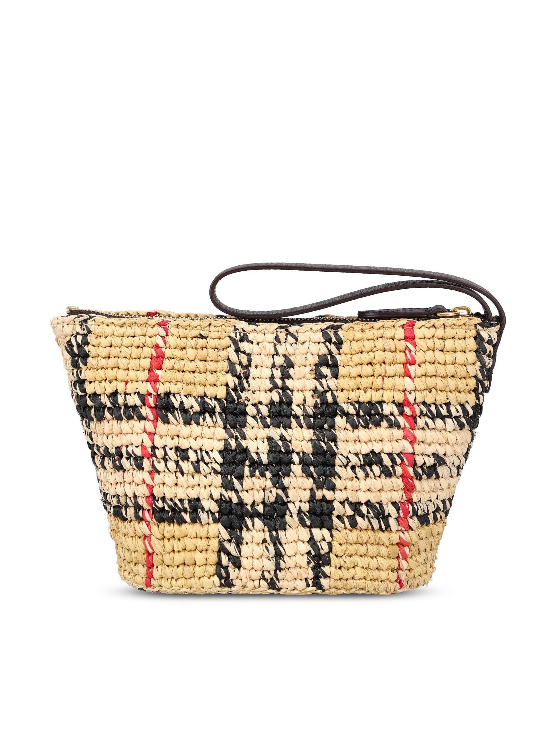Pochette Margate in rafia 8124539 A2021 BURBERRY 