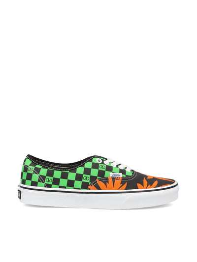 Sneaker Low-Top Valentino Garavani And Vans in tessuto con stampa VLogo Checkerboard e stampa Tropical Leaves 7Y0S0M23XWF BAL VALENTINO GARAVANI 