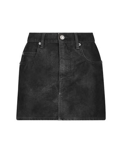 Mini gonna realizzata in poliuretano. 25AJU0363FA-C3B01E 01BK ISABEL MARANT ETOILE 