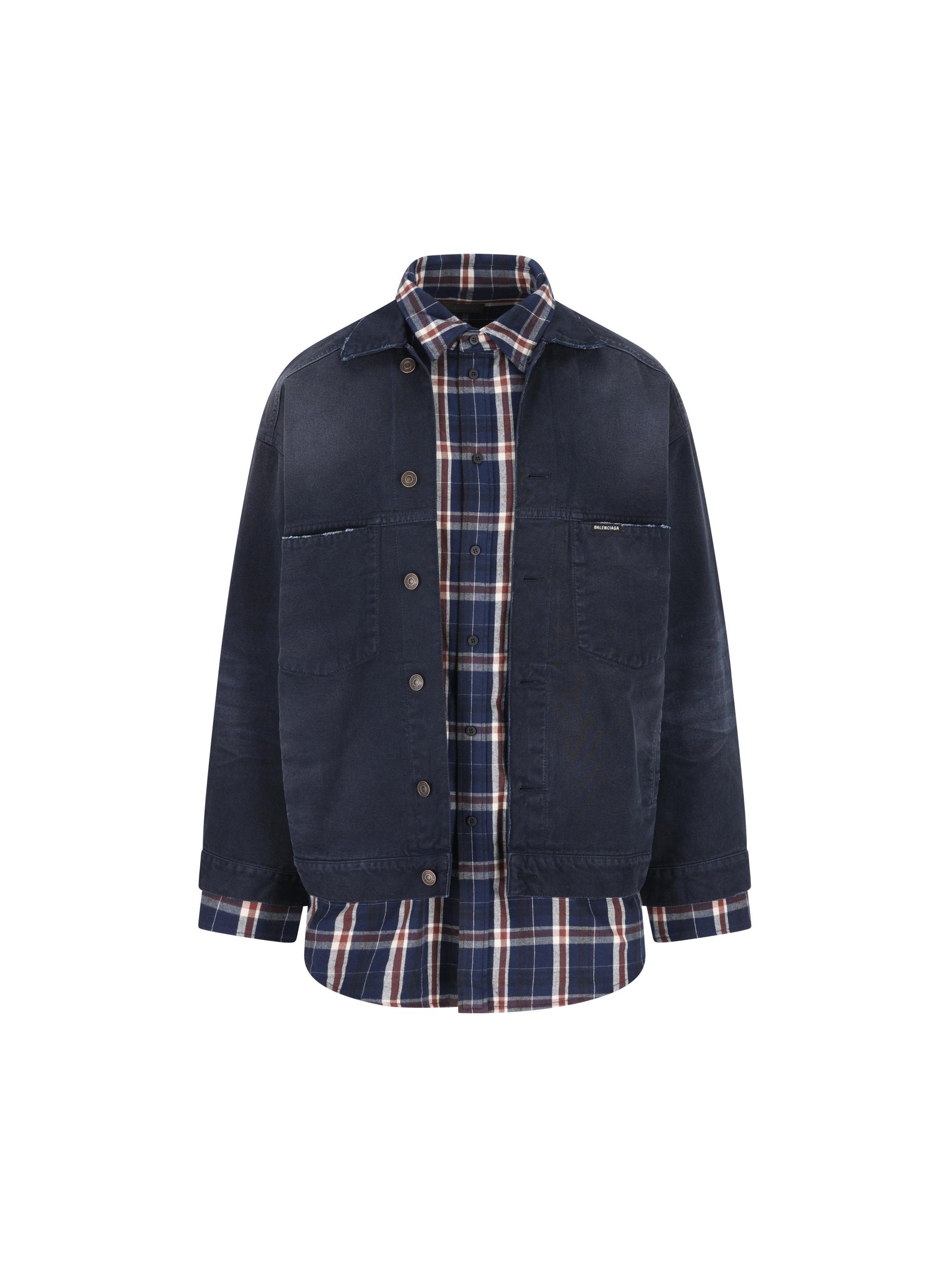 Giacca-camicia realizzata in cotone. 857174 TTW648074 BALENCIAGA 