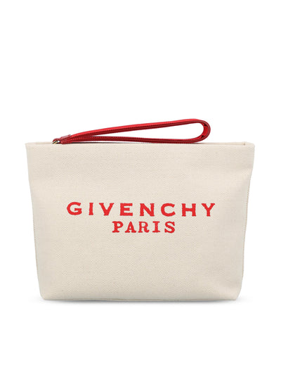 Pochette in tela con logo stampato BB60PNB2C8 289 GIVENCHY 