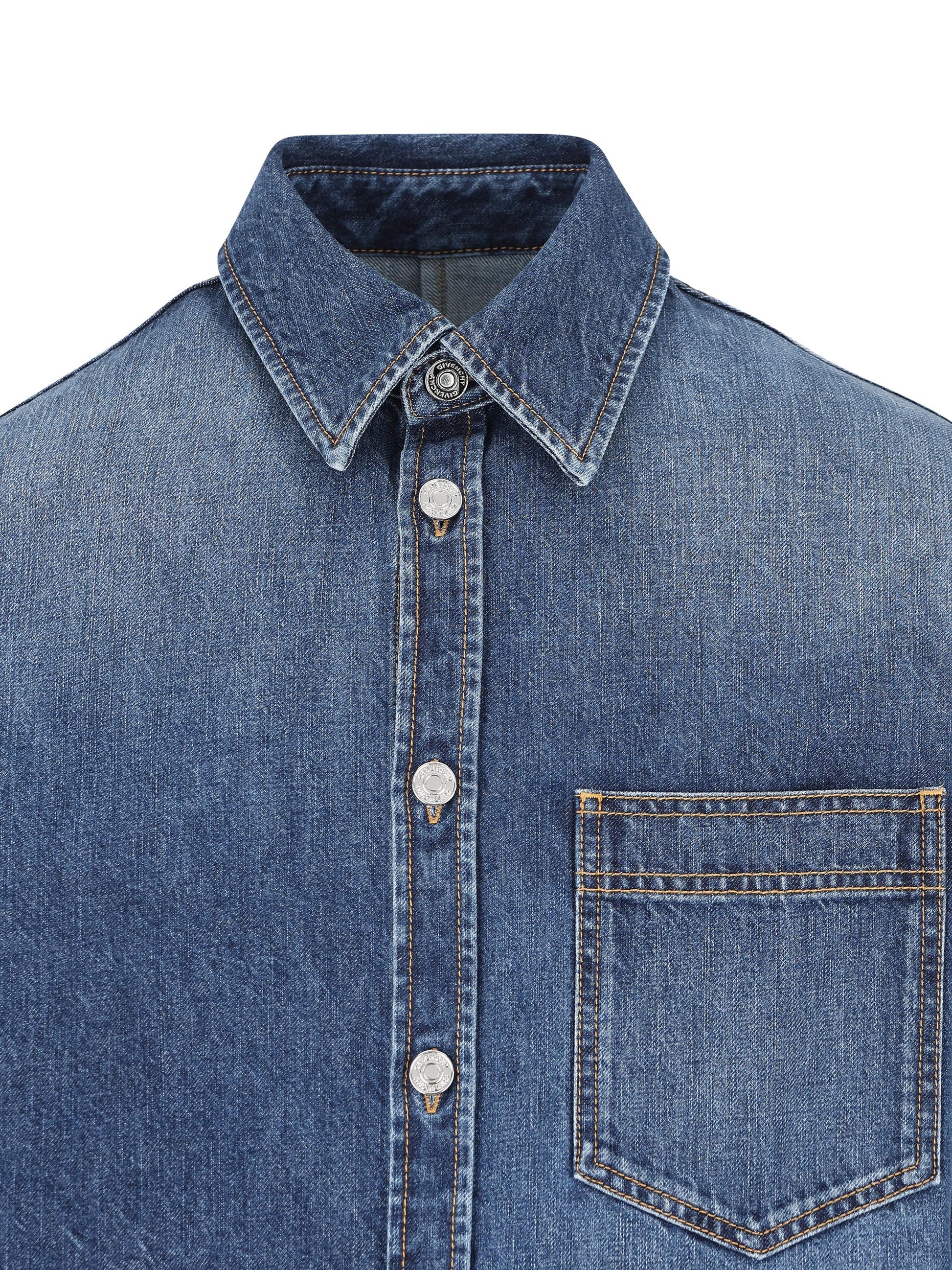 Camicia in cotone. BM615W516L 401 GIVENCHY 