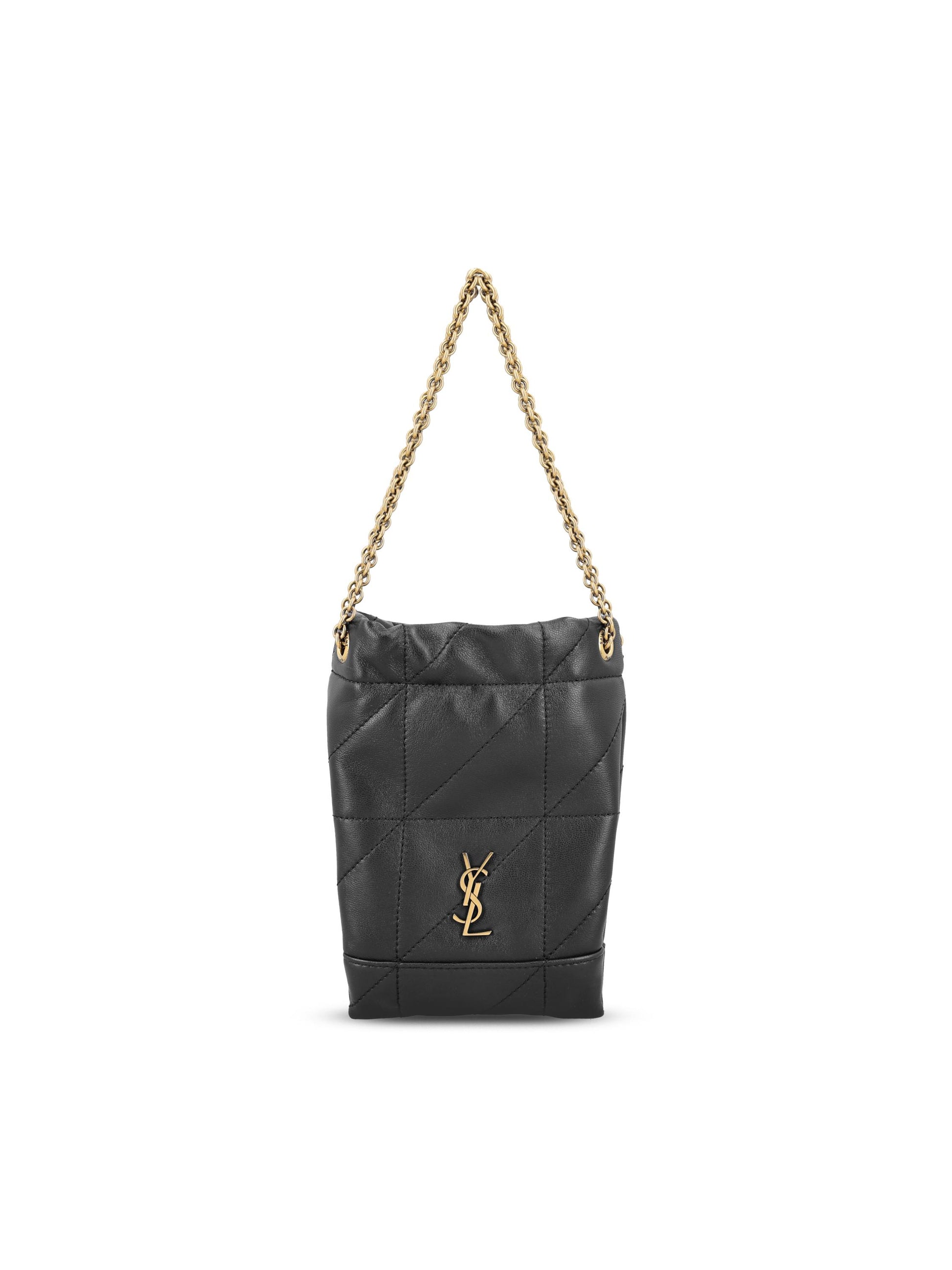 Secchiello realizzato in pelle. 863069 AAB321000 SAINT LAURENT 