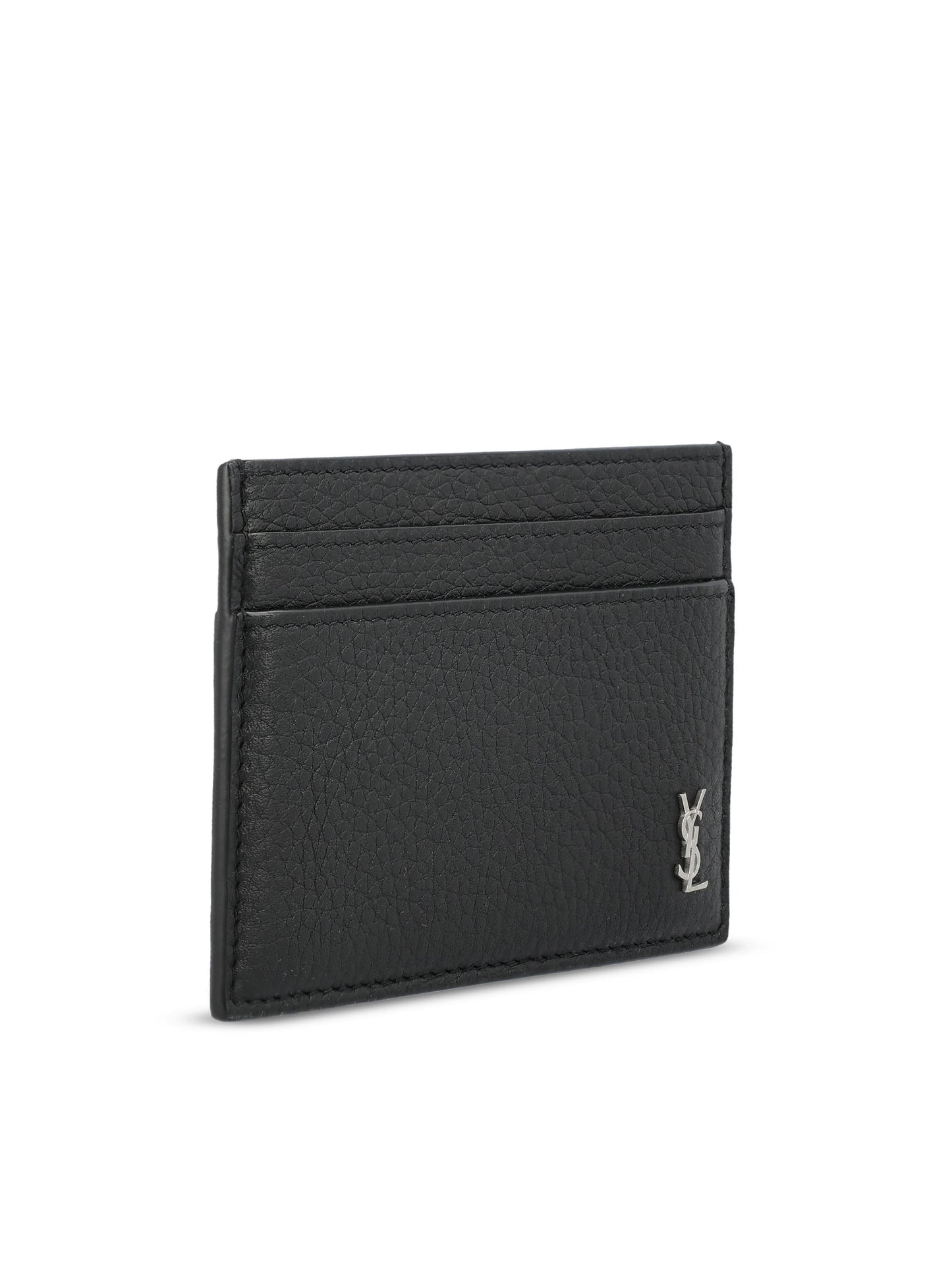 Portacarte realizzato in pelle martellata. 847951 AAELP1000 SAINT LAURENT 