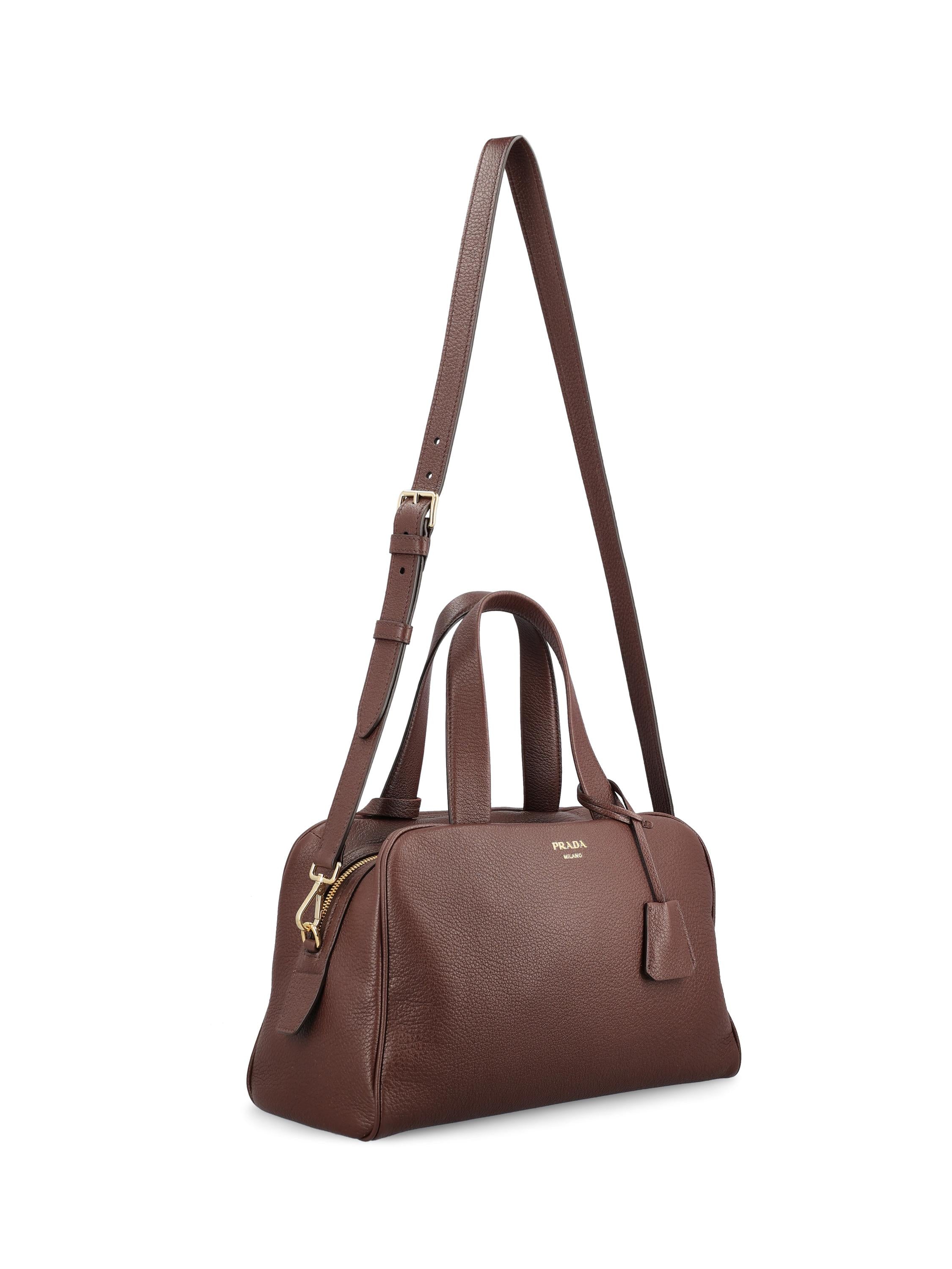 PRADA Large Bowler Bag in Leather- Franzkraler.com