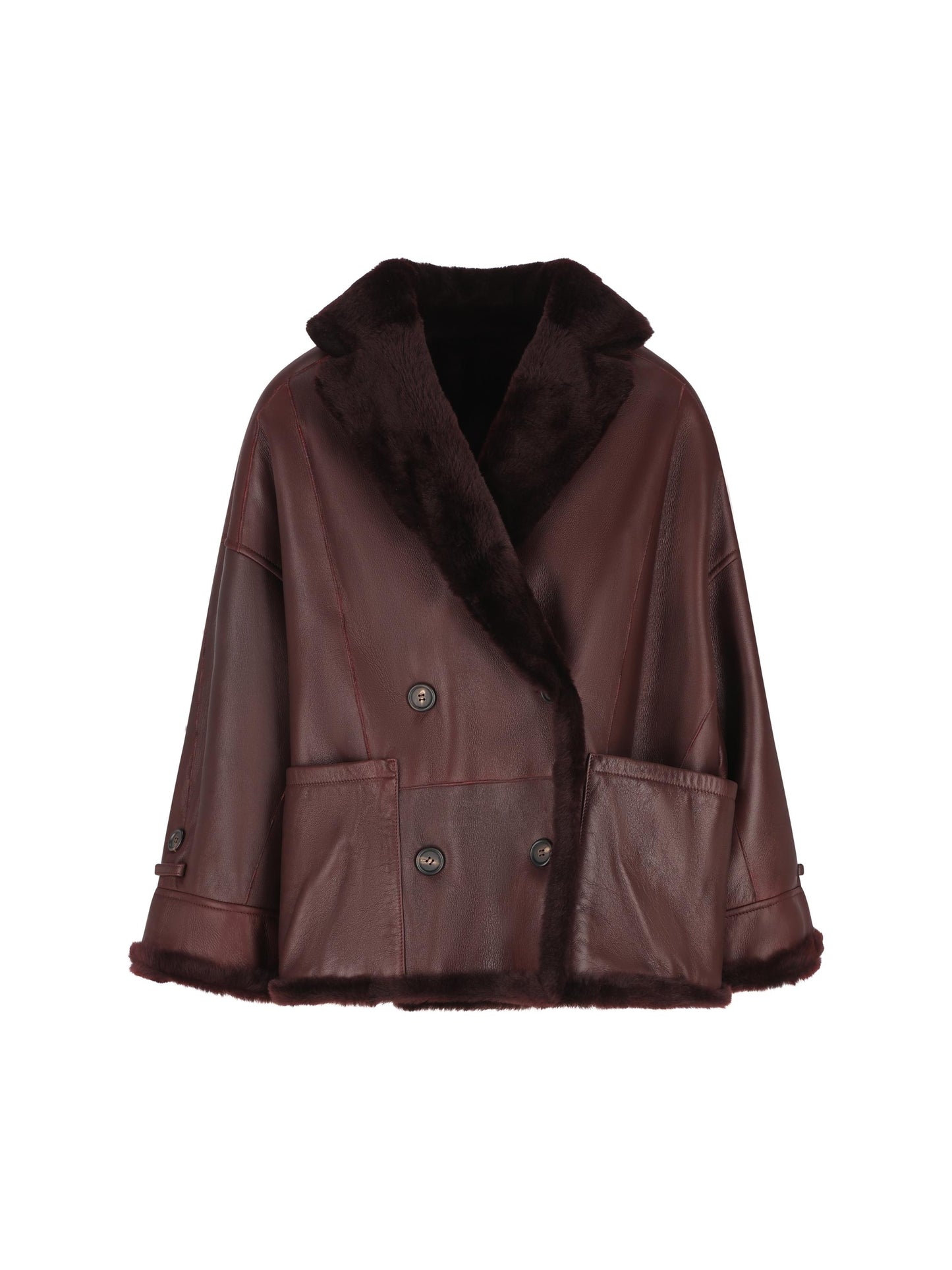 Outerwear in shearling. MPMRA7495 C4243 BRUNELLO CUCINELLI 