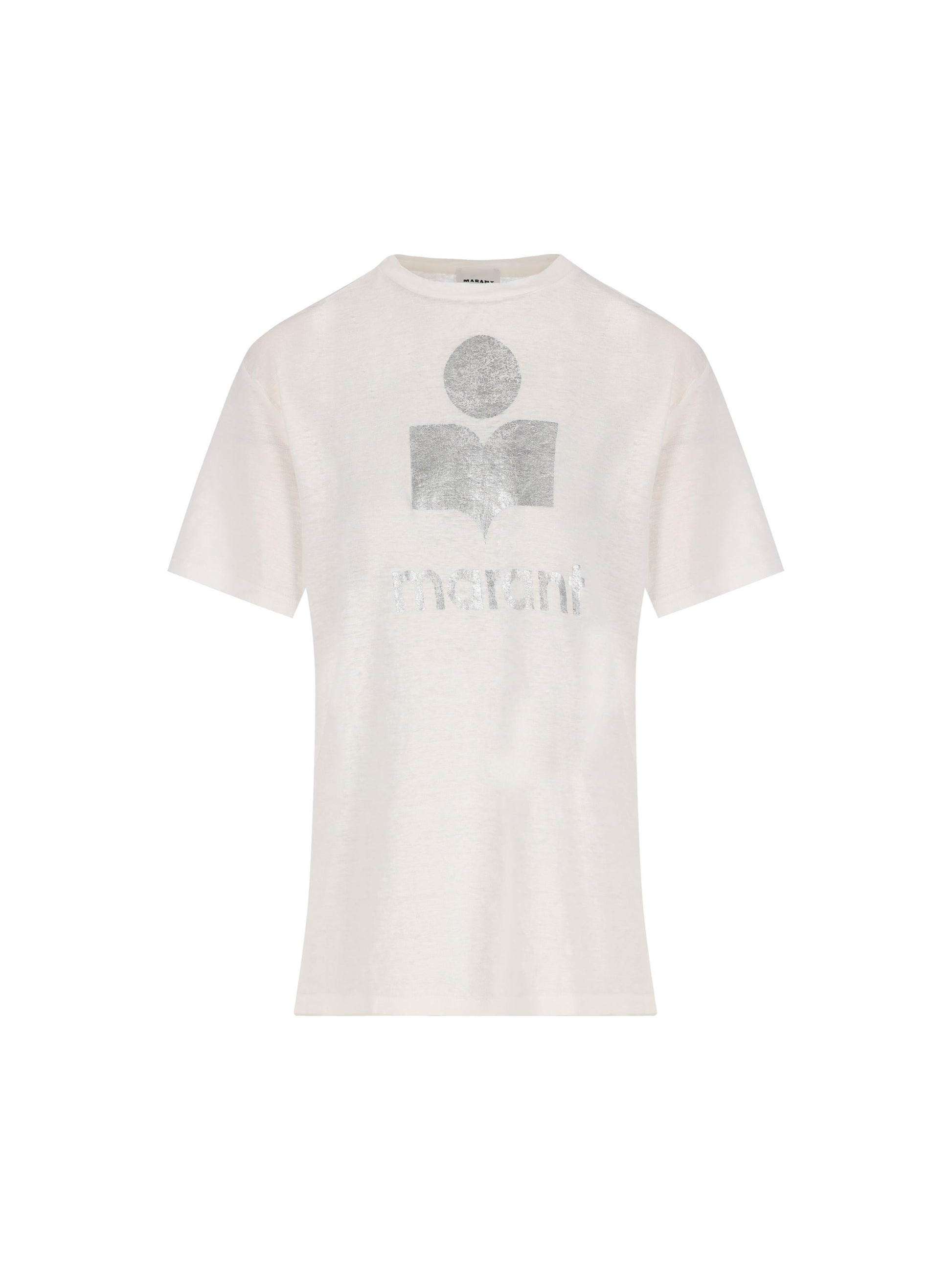 T-Shirt in cotone. 24PTS0001FB-A1N10E 20WH ISABEL MARANT ETOILE 