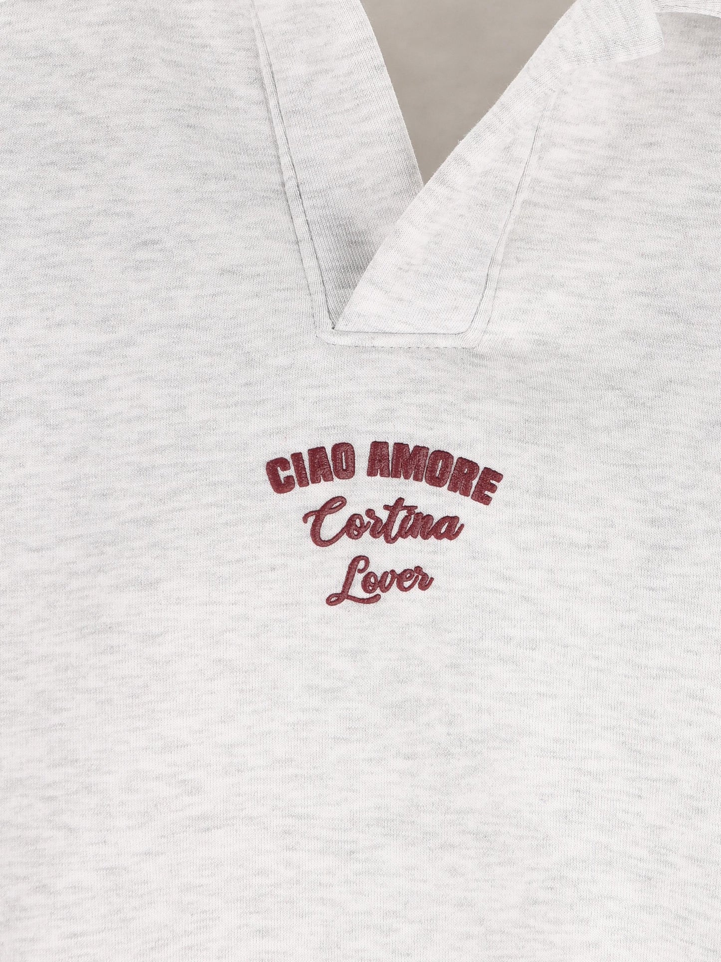 Polo in cotone "Ciao Amore Cortina Lover" F25ET1925K 38 GIADA BENINCASA 