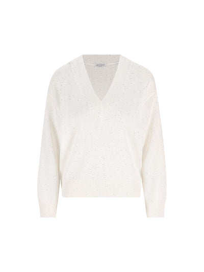 Maglia in lino e cotone. MDT746412 C159 BRUNELLO CUCINELLI 