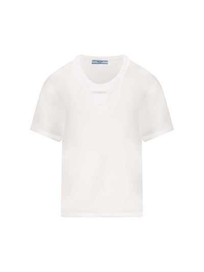 T-Shirt realizzata in jesey di cotone. 3569B 18QZF0009 PRADA 