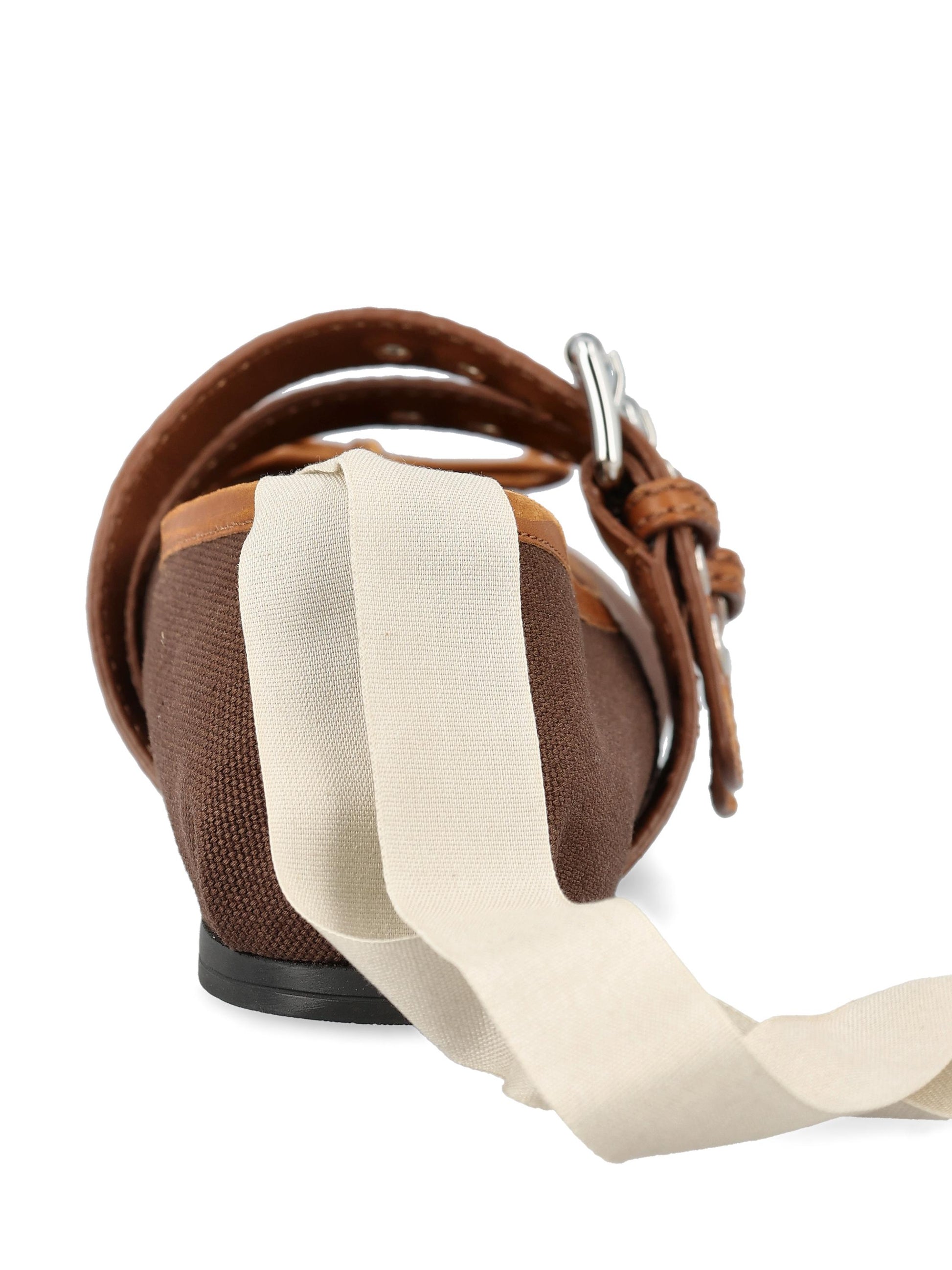 Ballerine realizzate in cotone e pelle. 5F608E 3ZMJF0ZC8 MIU MIU 