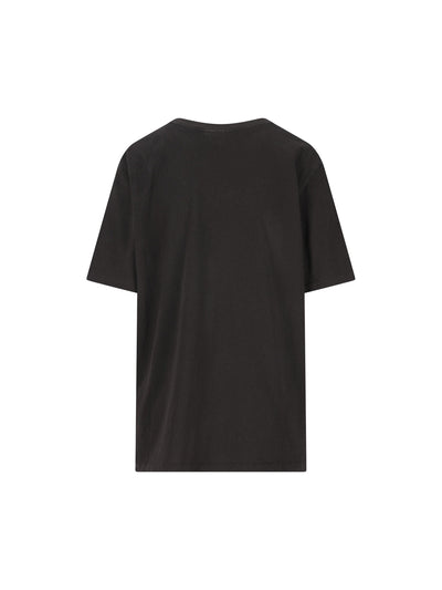 T-shirt ampia con logo in jersey di cotone CH26SJH20807 070 CHLOE' 