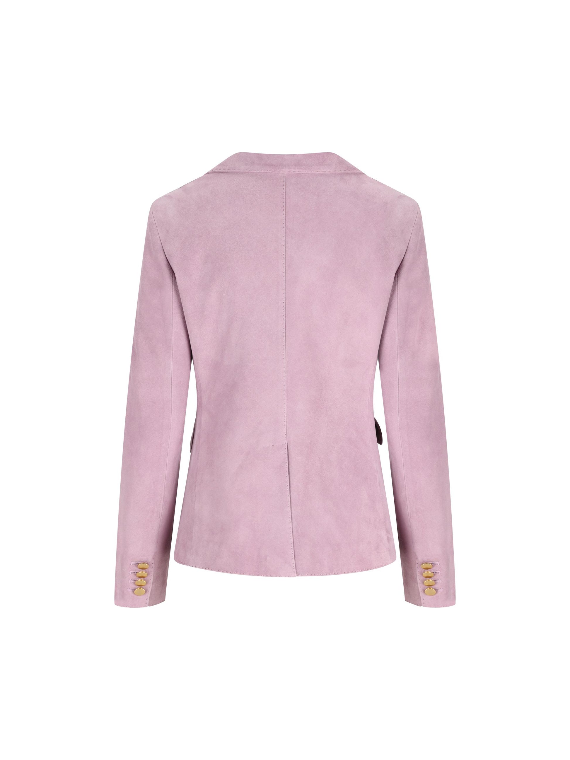 Blazer realizzato in pelle. LIZZIE LILLA TAGLIATORE 