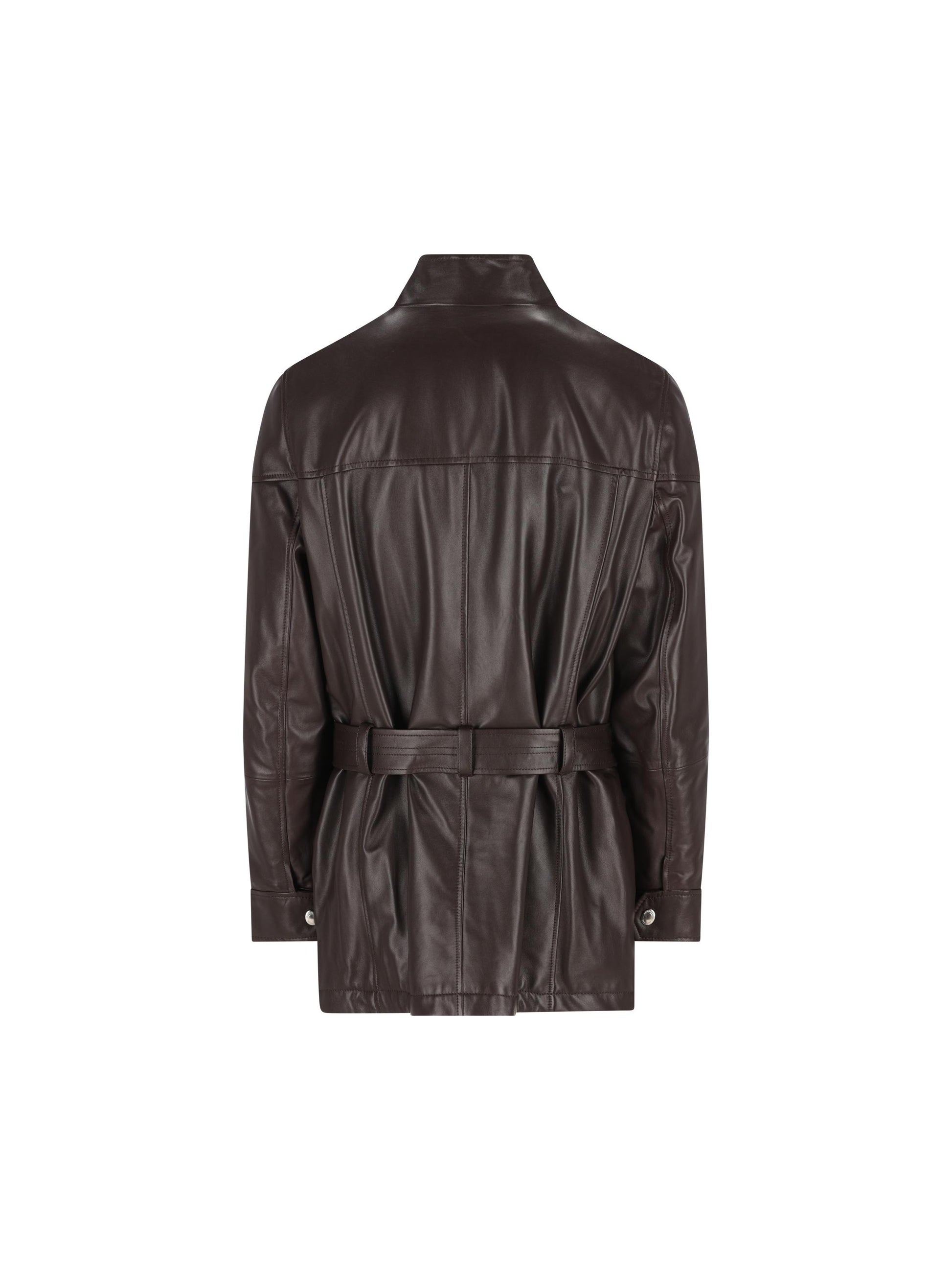 Sahariana in Nappa di Agnello con Cintura MPWIN2050 C4262 BRUNELLO CUCINELLI 