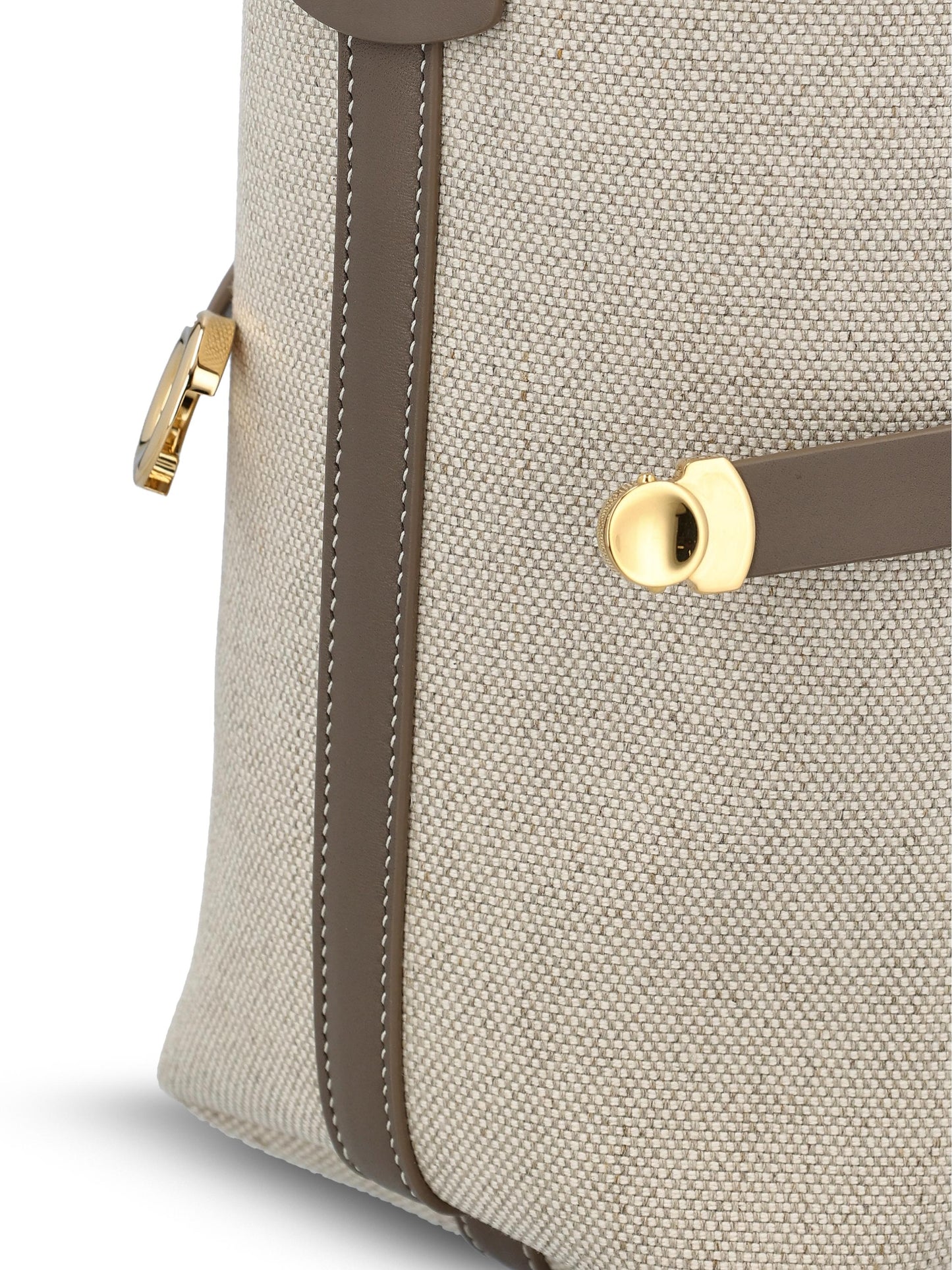 Borsa realizzata in cotone e lino. FAO7477 B5UW LORO PIANA 