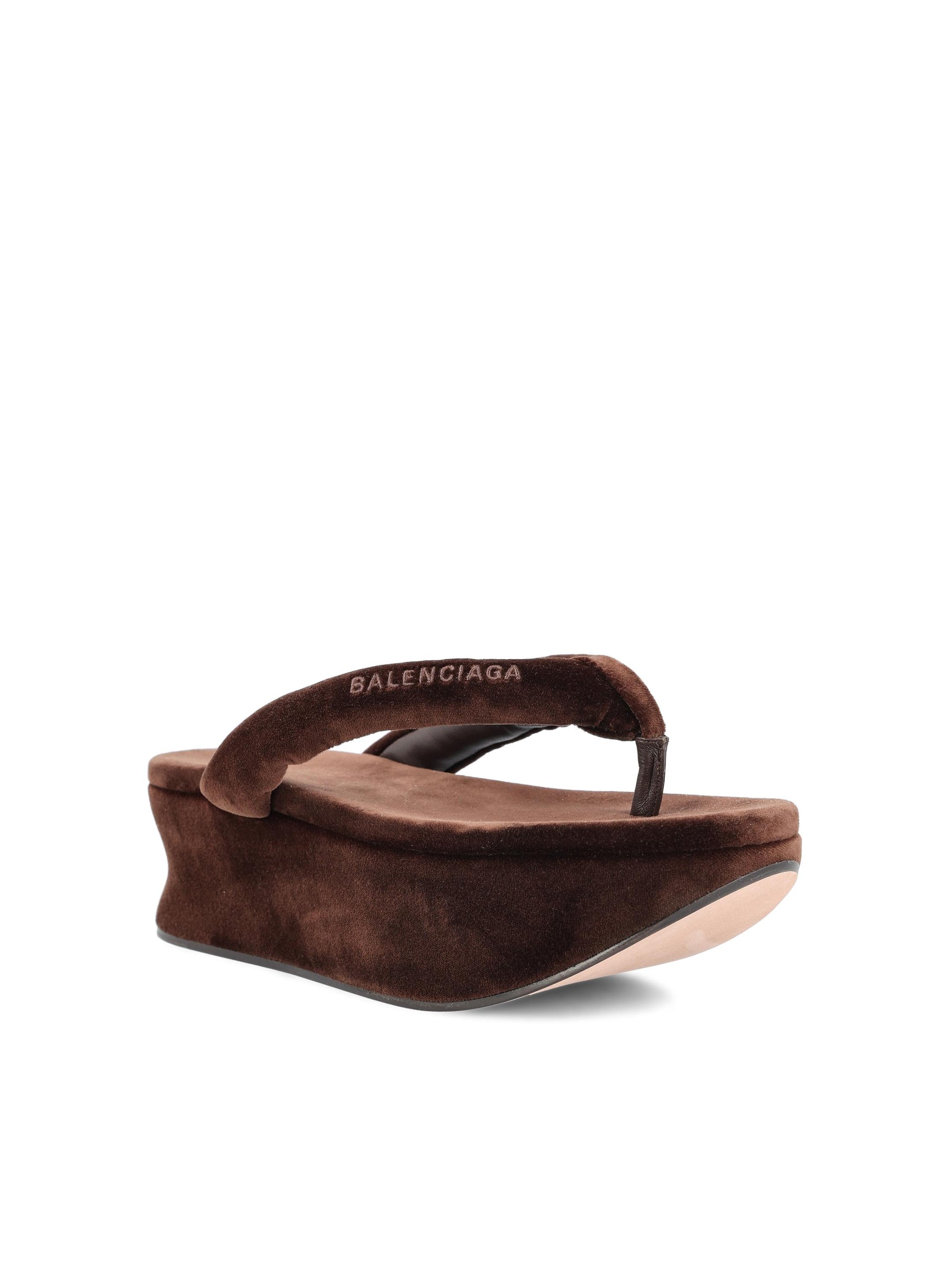 Infradito in velluto. 869909 WCDQ02647 BALENCIAGA 